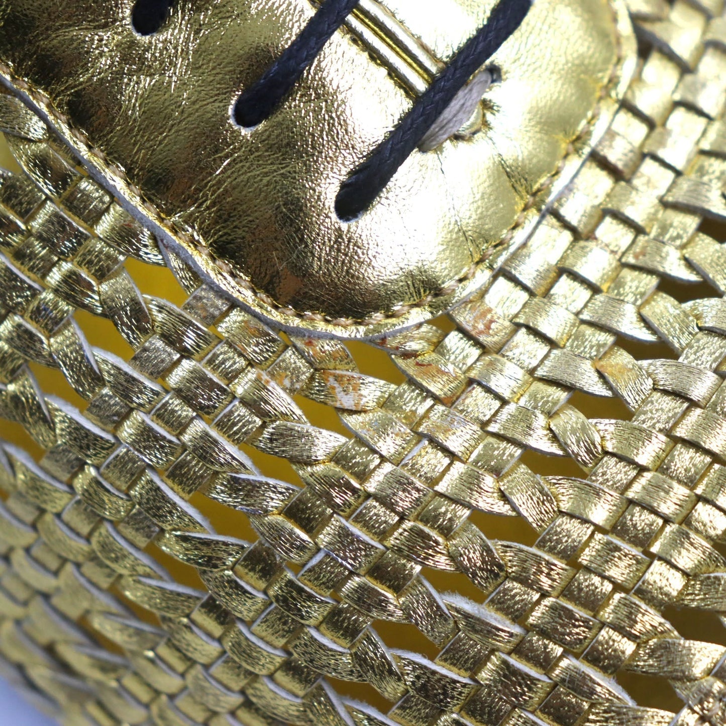 GUCCI Leather shoes Metallic leather gold 6