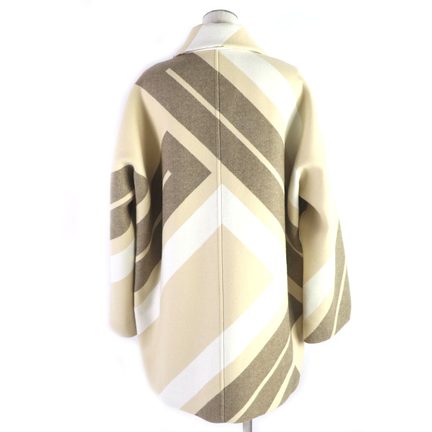 HERMES coat wool Beige type 40