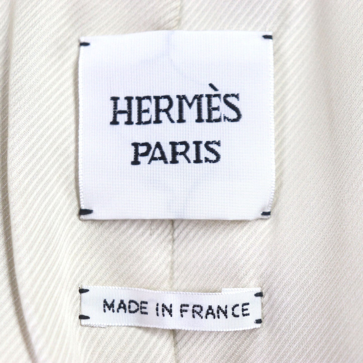 HERMES coat wool Beige type 40