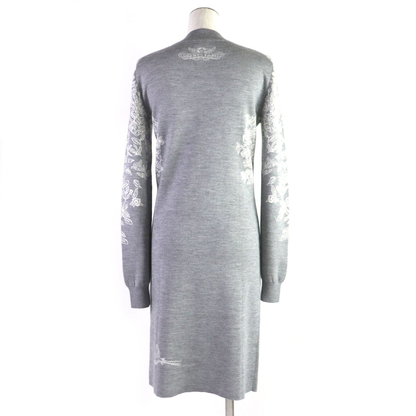 HERMES one piece cashmere gray Jungle love 34