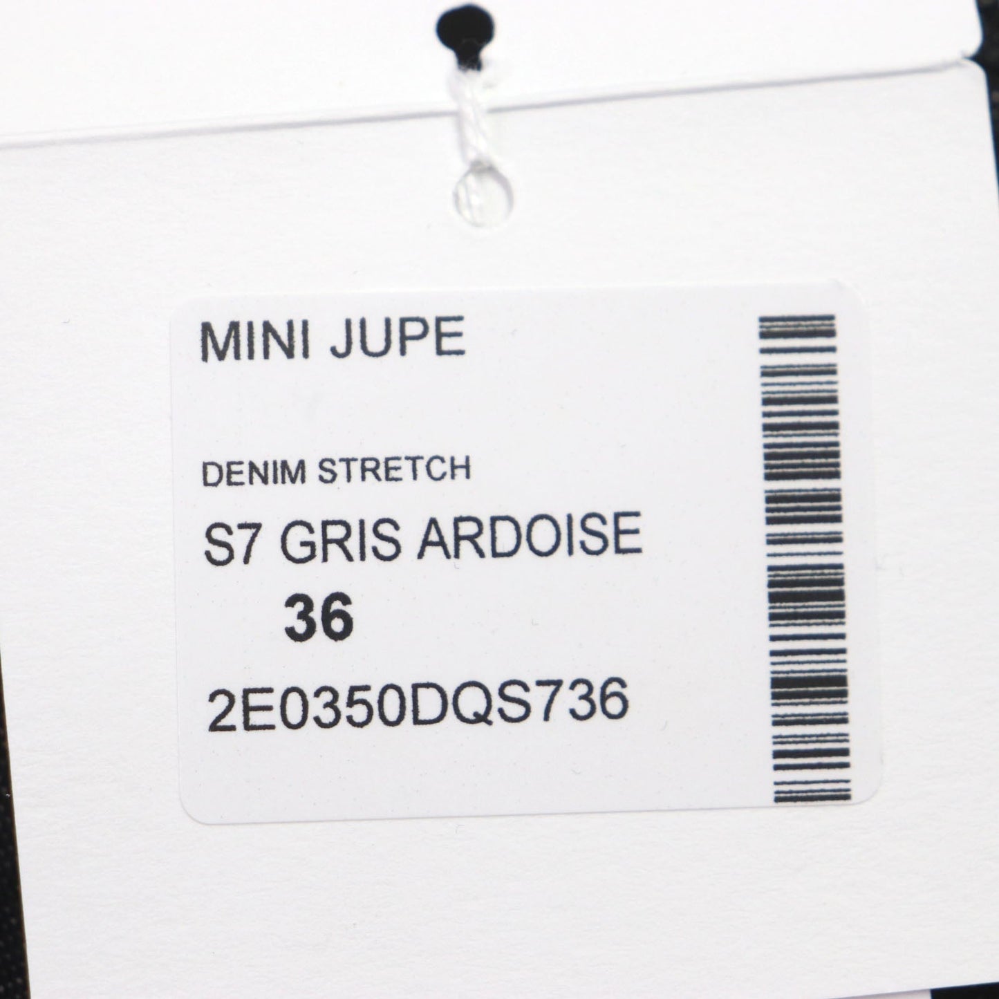 HERMES Mini skirt cotton black 36
