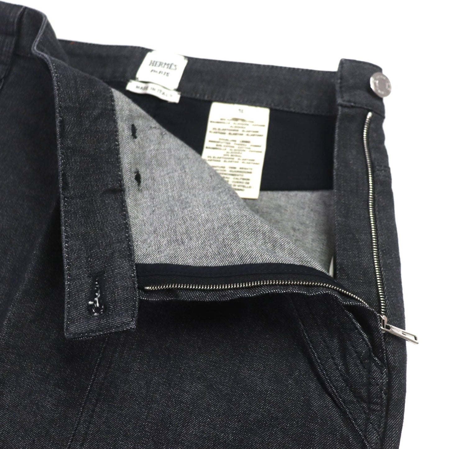 HERMES Mini skirt cotton black 36