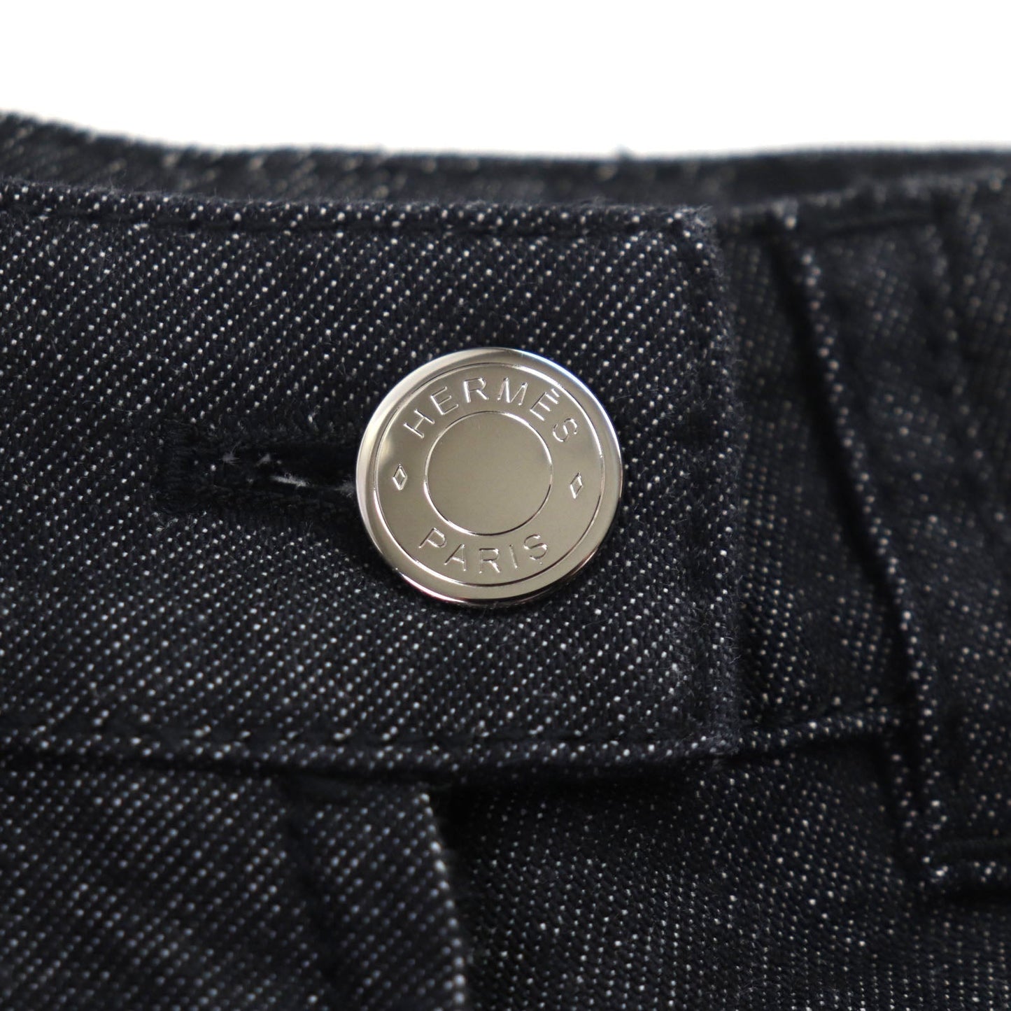 HERMES Mini skirt cotton black 36