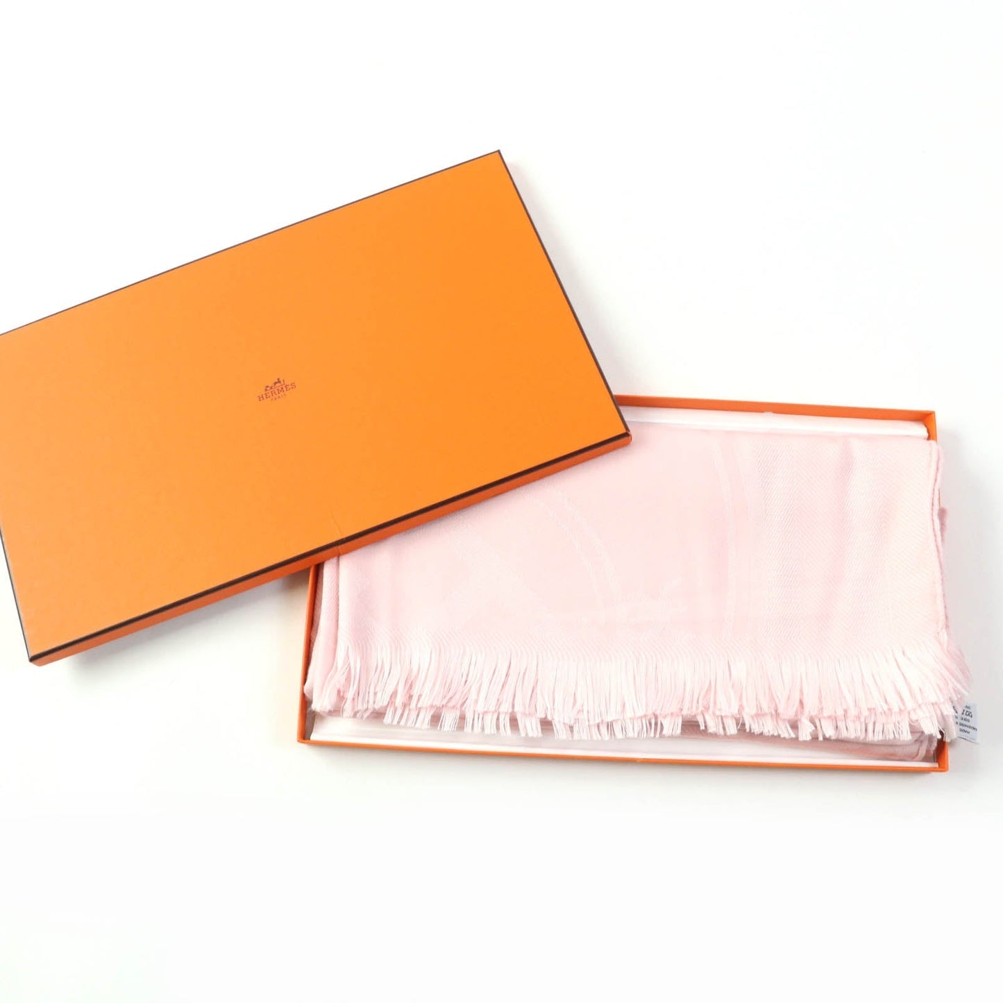 HERMES Stall H262494S cashmere Light pink New Libris