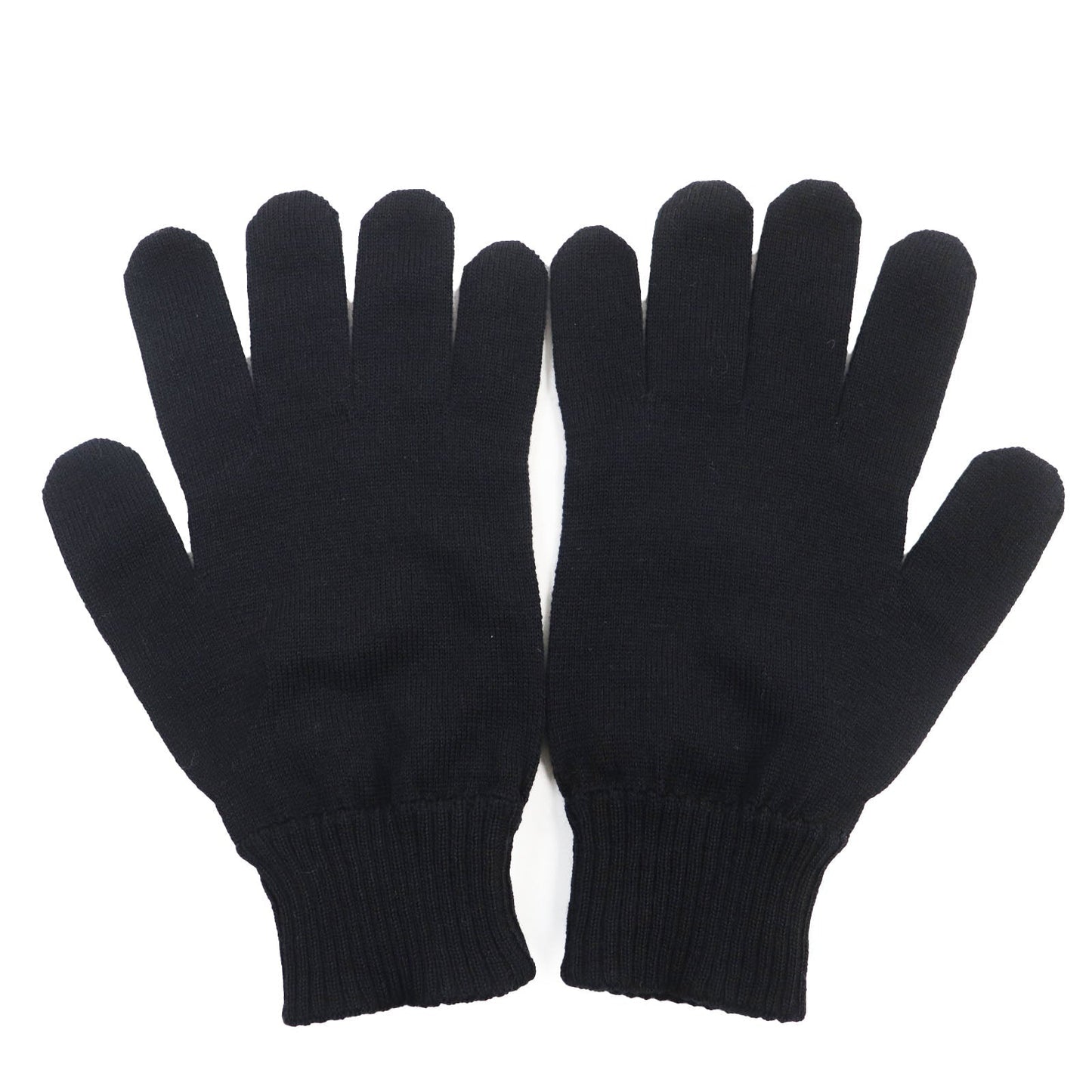 LOUIS VUITTON gloves 402330 wool Black brown Gompute Damier