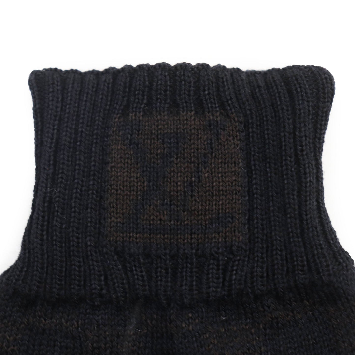 LOUIS VUITTON gloves 402330 wool Black brown Gompute Damier