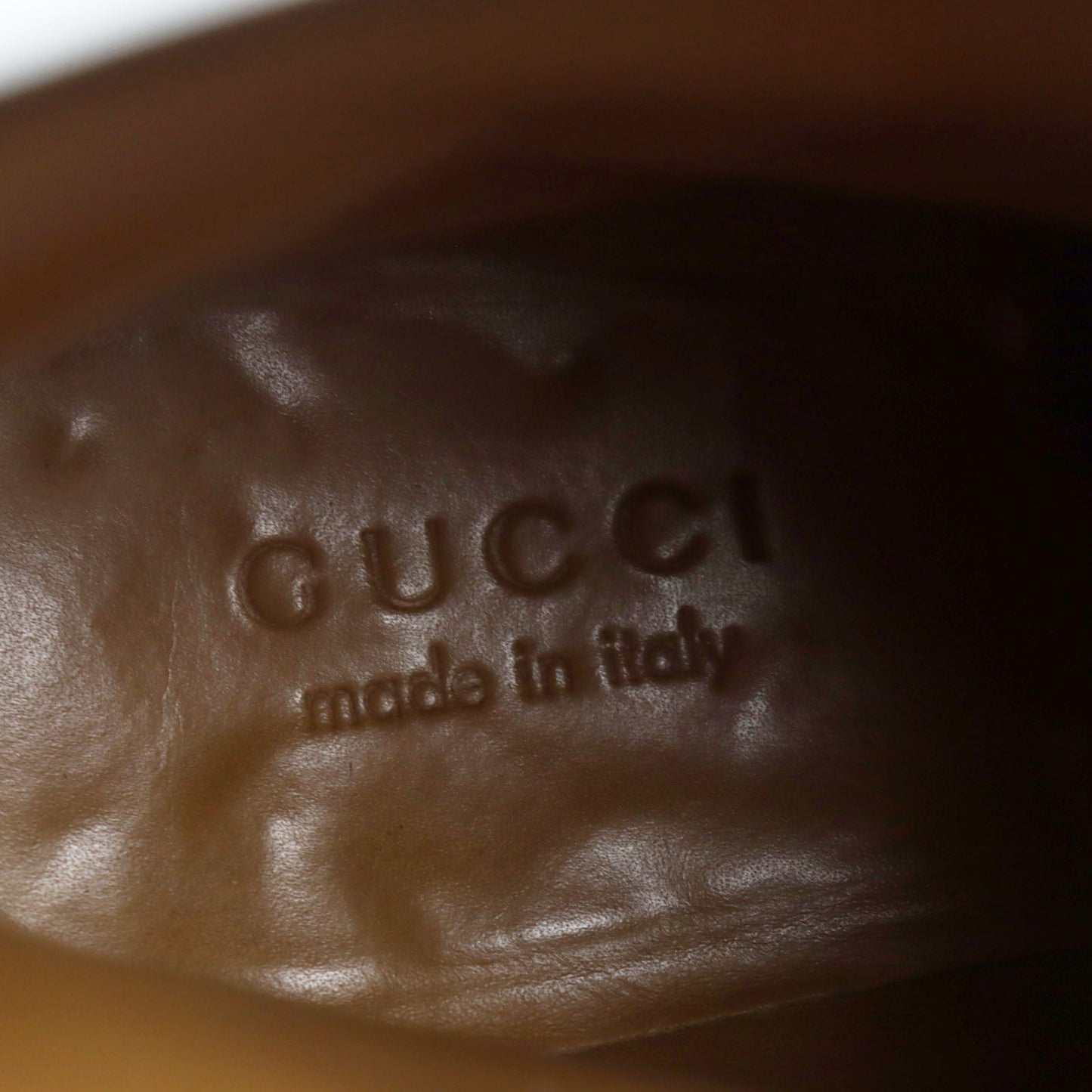 GUCCI boots 204398 Main: Leather Dark brown mens 40 Used