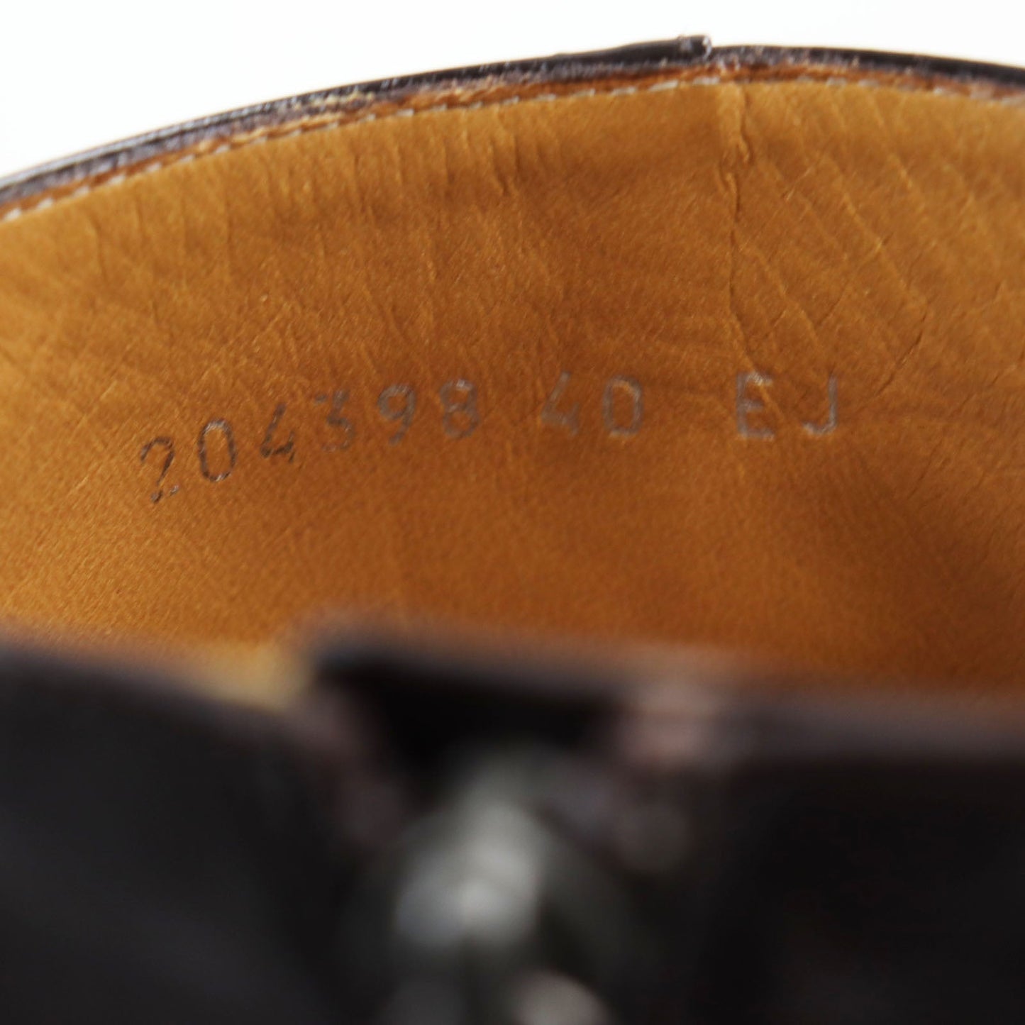 GUCCI boots 204398 Main: Leather Dark brown mens 40 Used