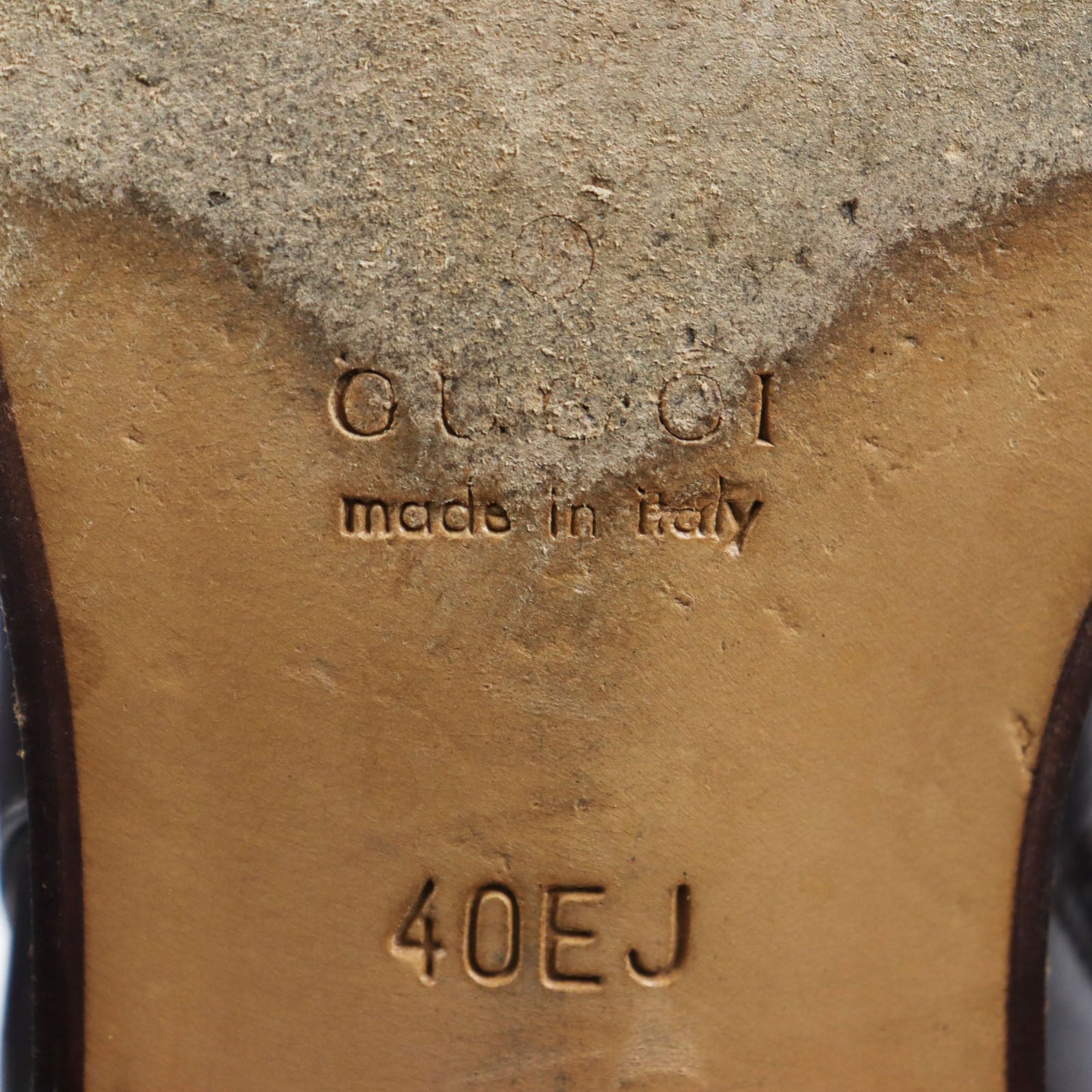 GUCCI boots 204398 Main: Leather Dark brown mens 40 Used