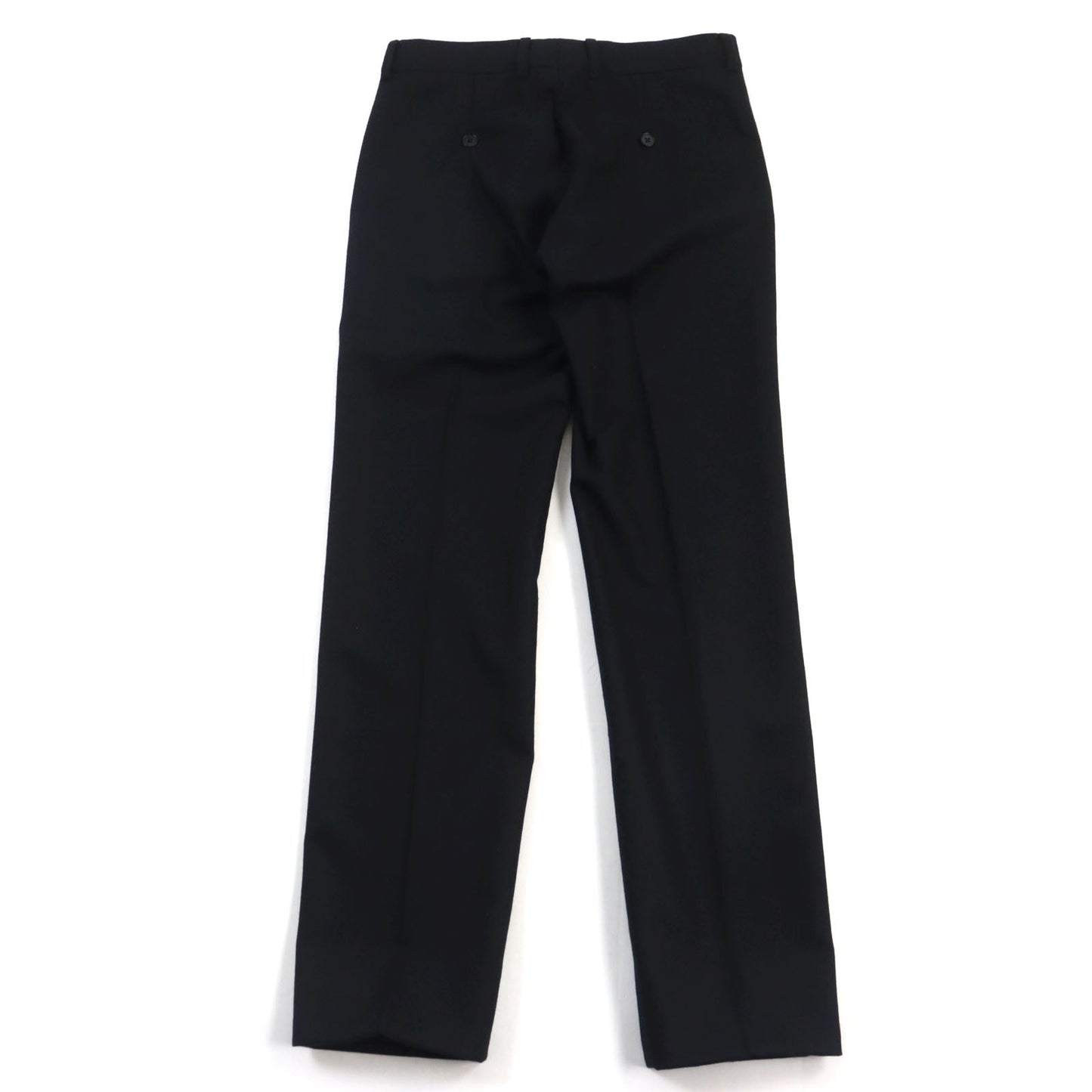 HERMES slacks wool black 38
