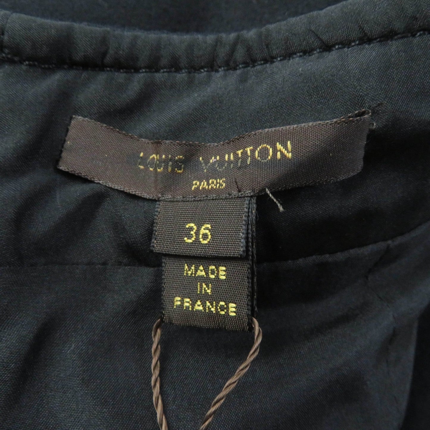 LOUIS VUITTON flare skirt wool black 36