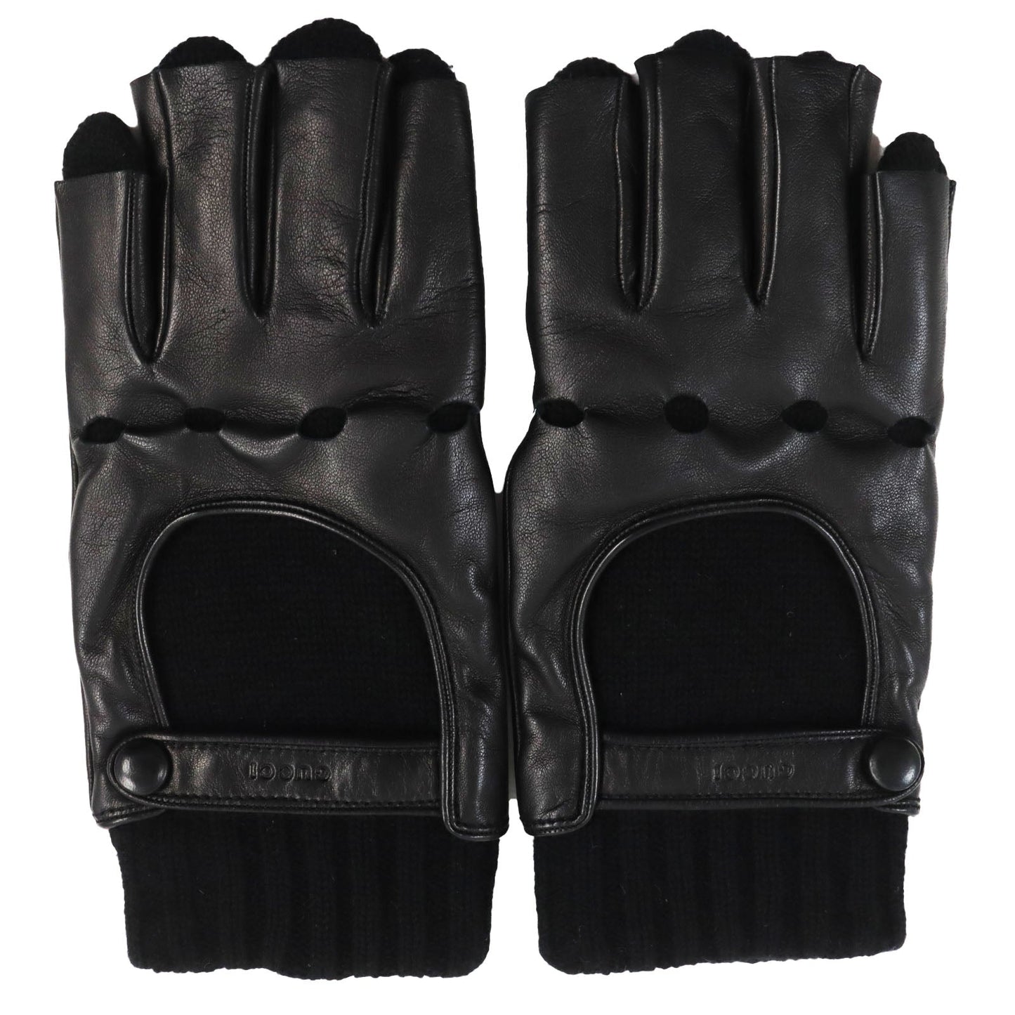 GUCCI gloves 452573 Lamb leather black S