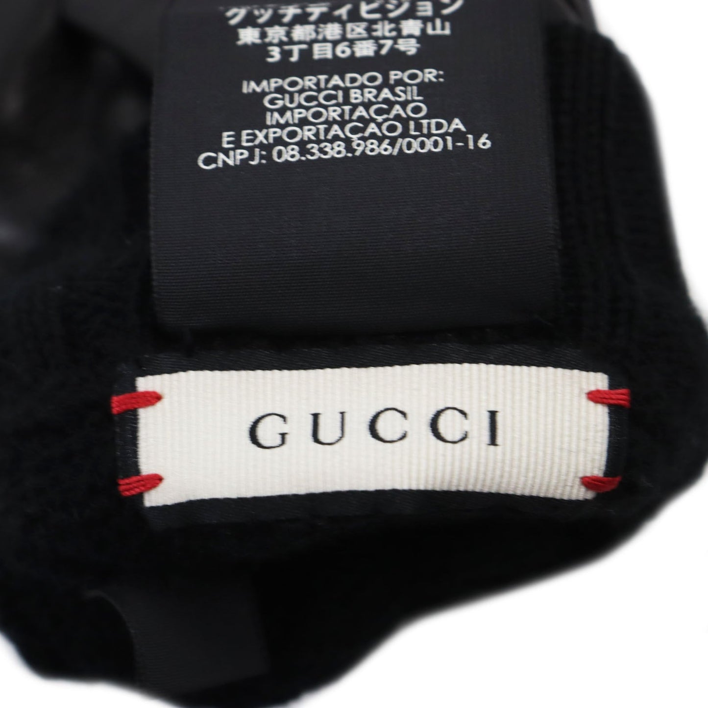 GUCCI gloves 452573 Lamb leather black S