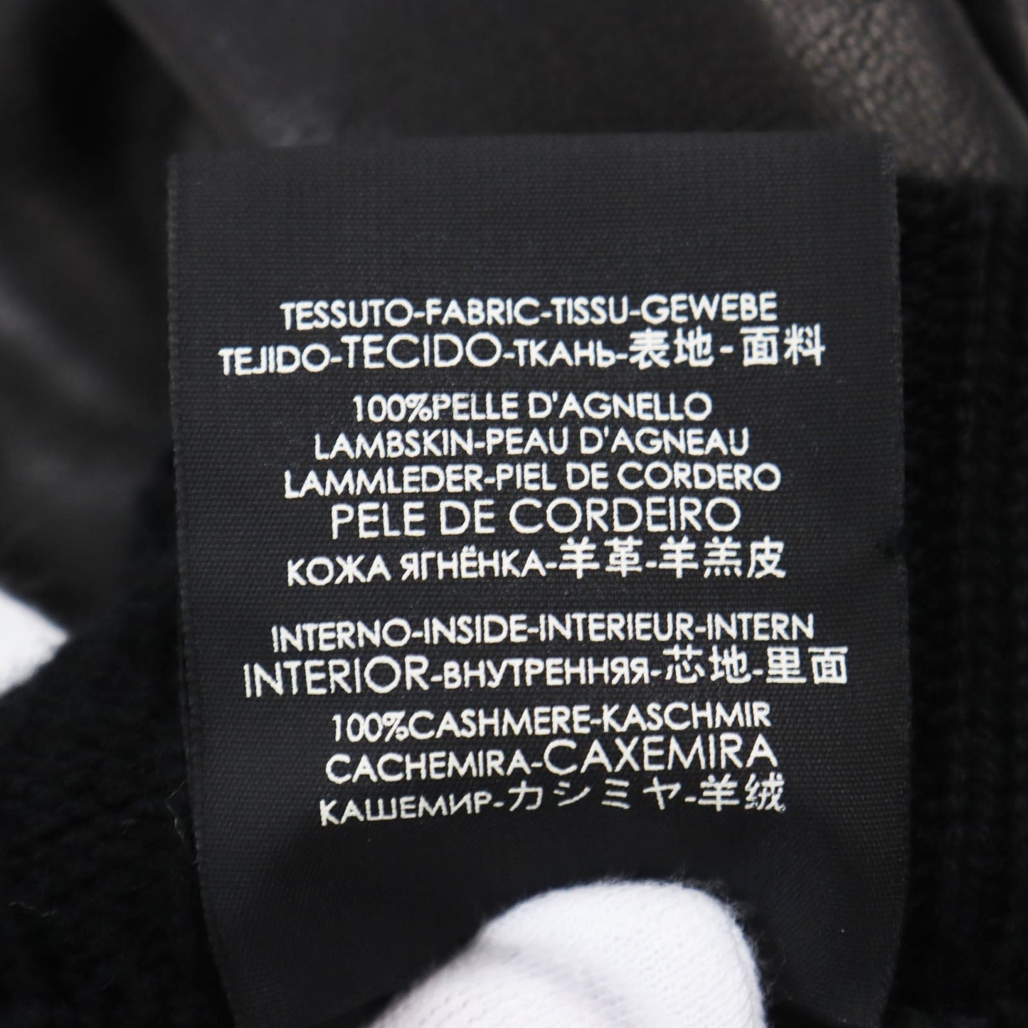 GUCCI gloves 452573 Lamb leather black S