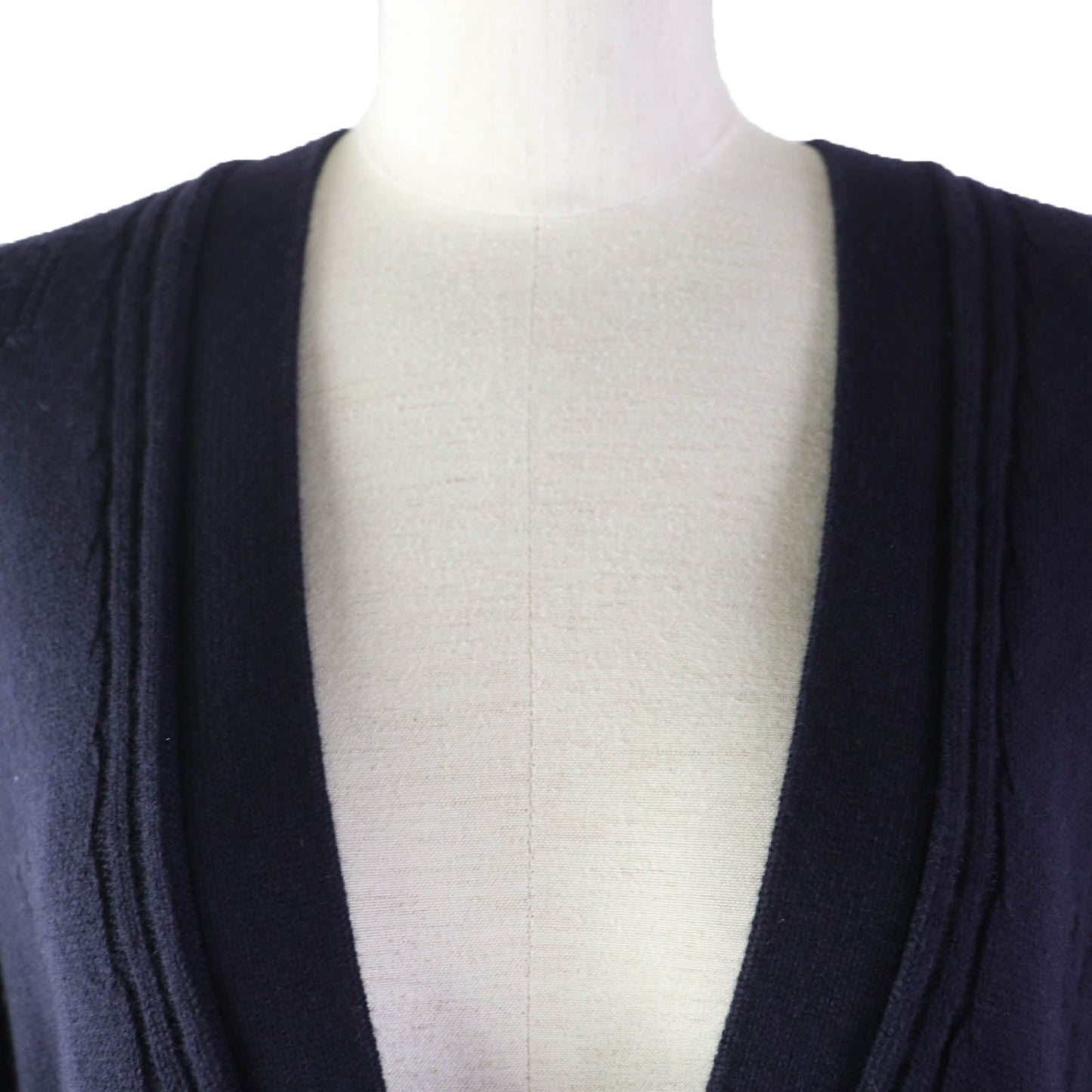 HERMES cardigan wool Navy 34