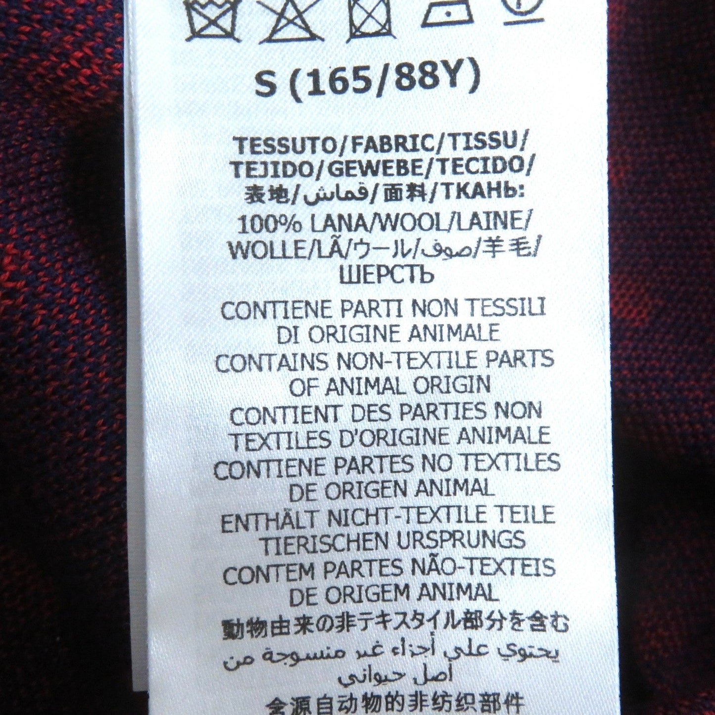GUCCI cardigan 623609 wool Navy red S