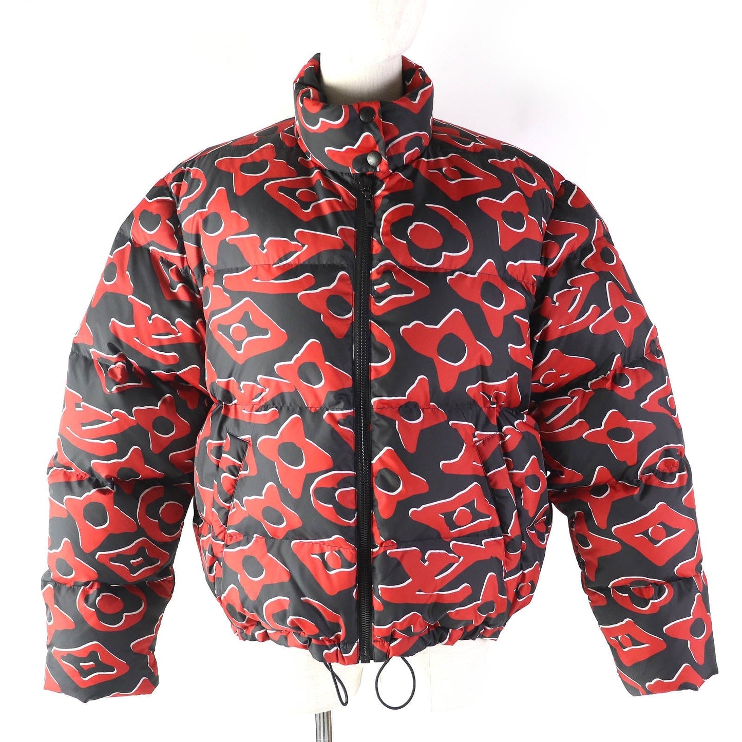 LOUIS VUITTON Down jacket 1A8B3X polyester Red Black type 36