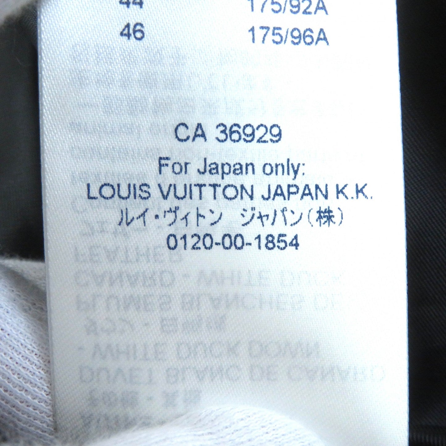 LOUIS VUITTON Down jacket 1A8B3X polyester Red Black type 36