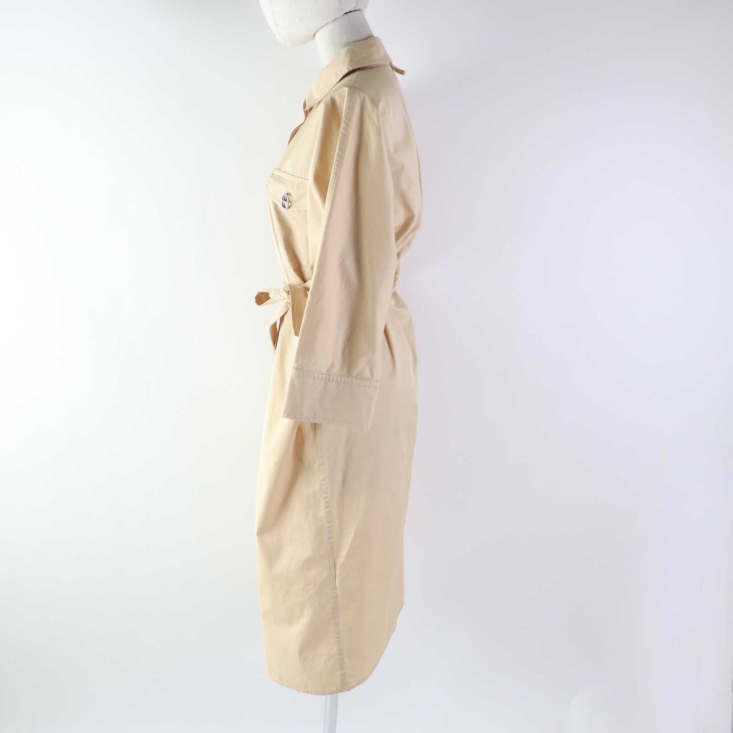 HERMES one piece 3E0548DX silk beige 34