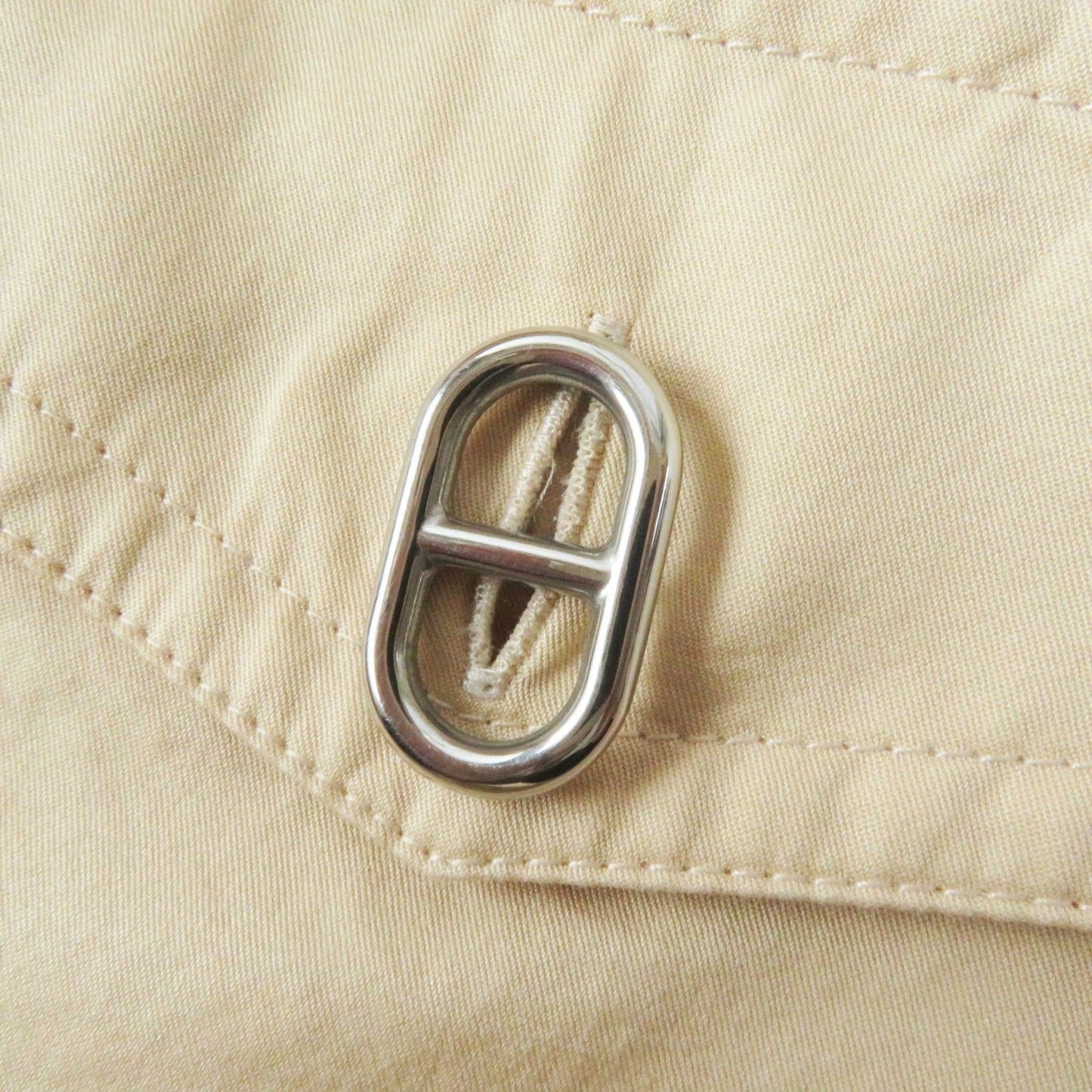 HERMES one piece 3E0548DX silk beige 34