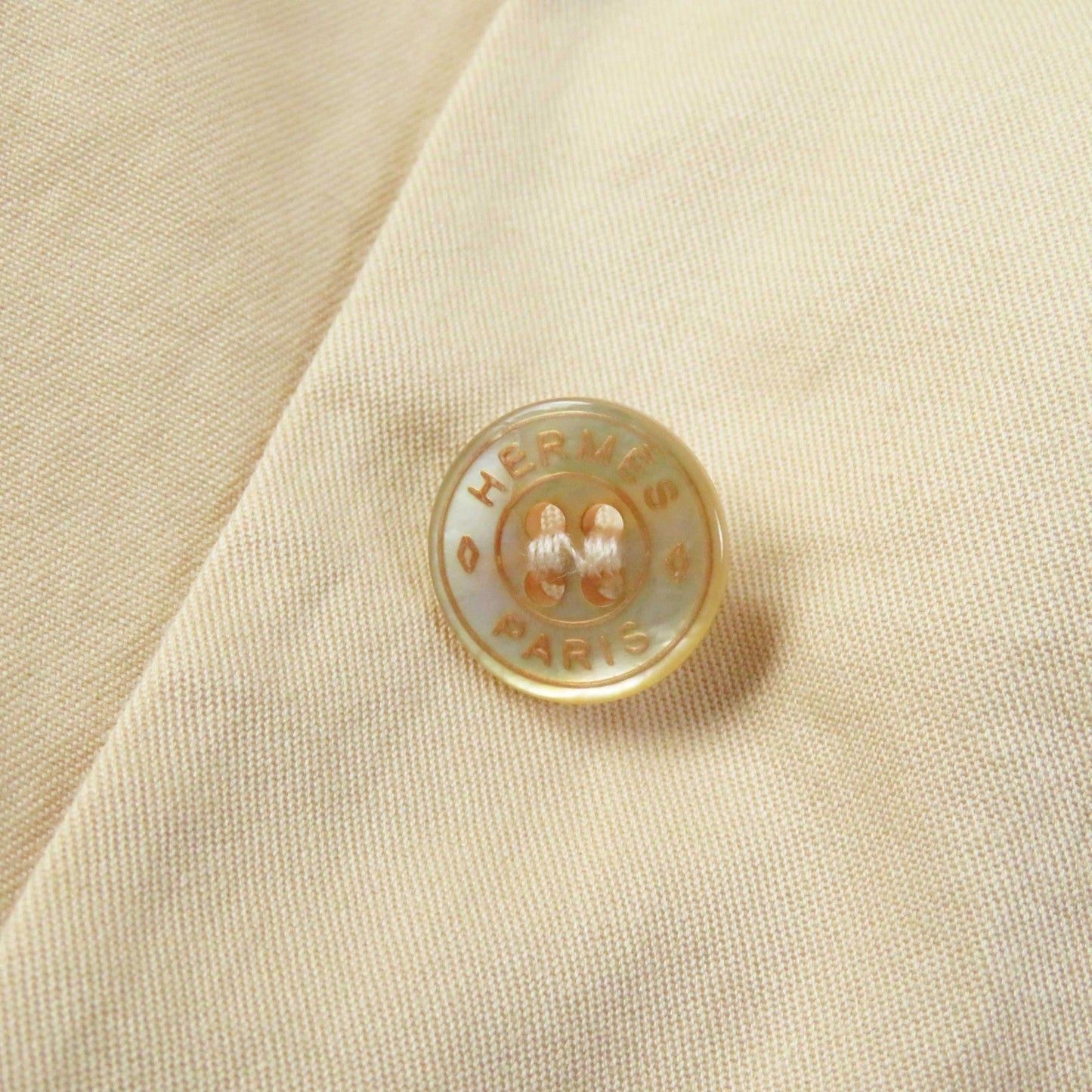 HERMES one piece 3E0548DX silk beige 34