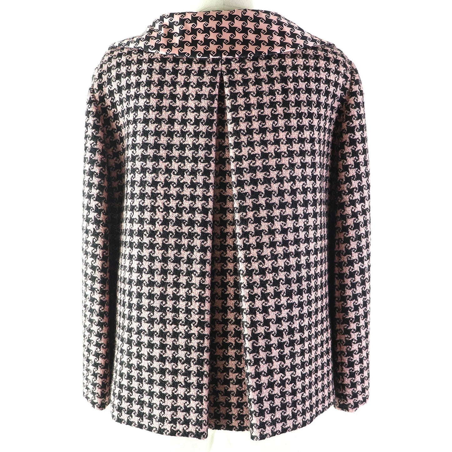 GUCCI 674323 ZAHXM Outer: 90% wool, Outer: 10% nylon, Lining: 100% silk Pink black Women 36 Used