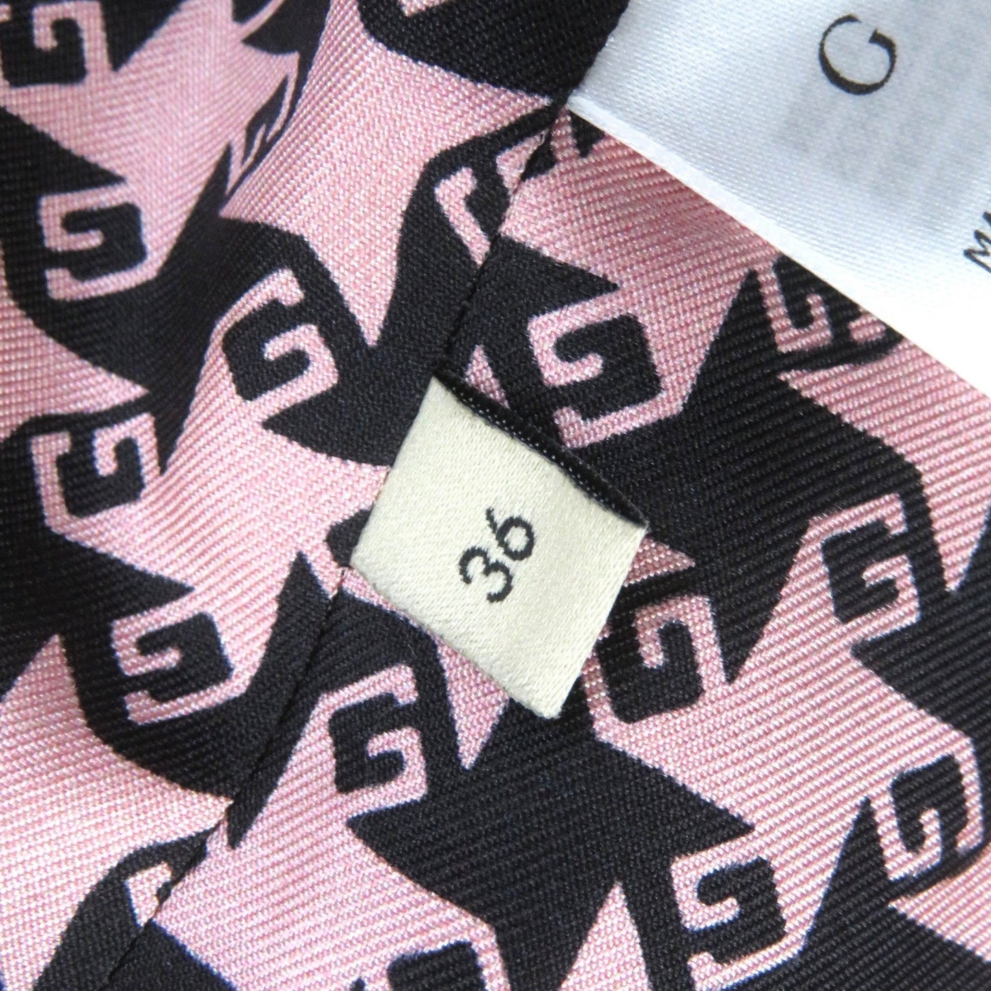 GUCCI 674323 ZAHXM Outer: 90% wool, Outer: 10% nylon, Lining: 100% silk Pink black Women 36 Used