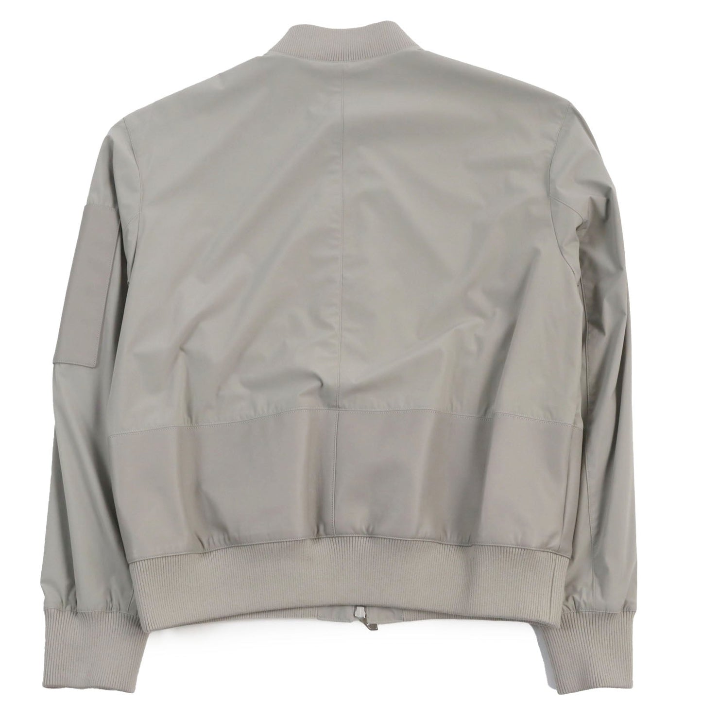 HERMES Jacket Main: 80% nylon, Main: 20% polyurethane, Part: Lamb leather, Part: 81% cotton, 16% nylon, 3% polyurethane gray mens 50 Used