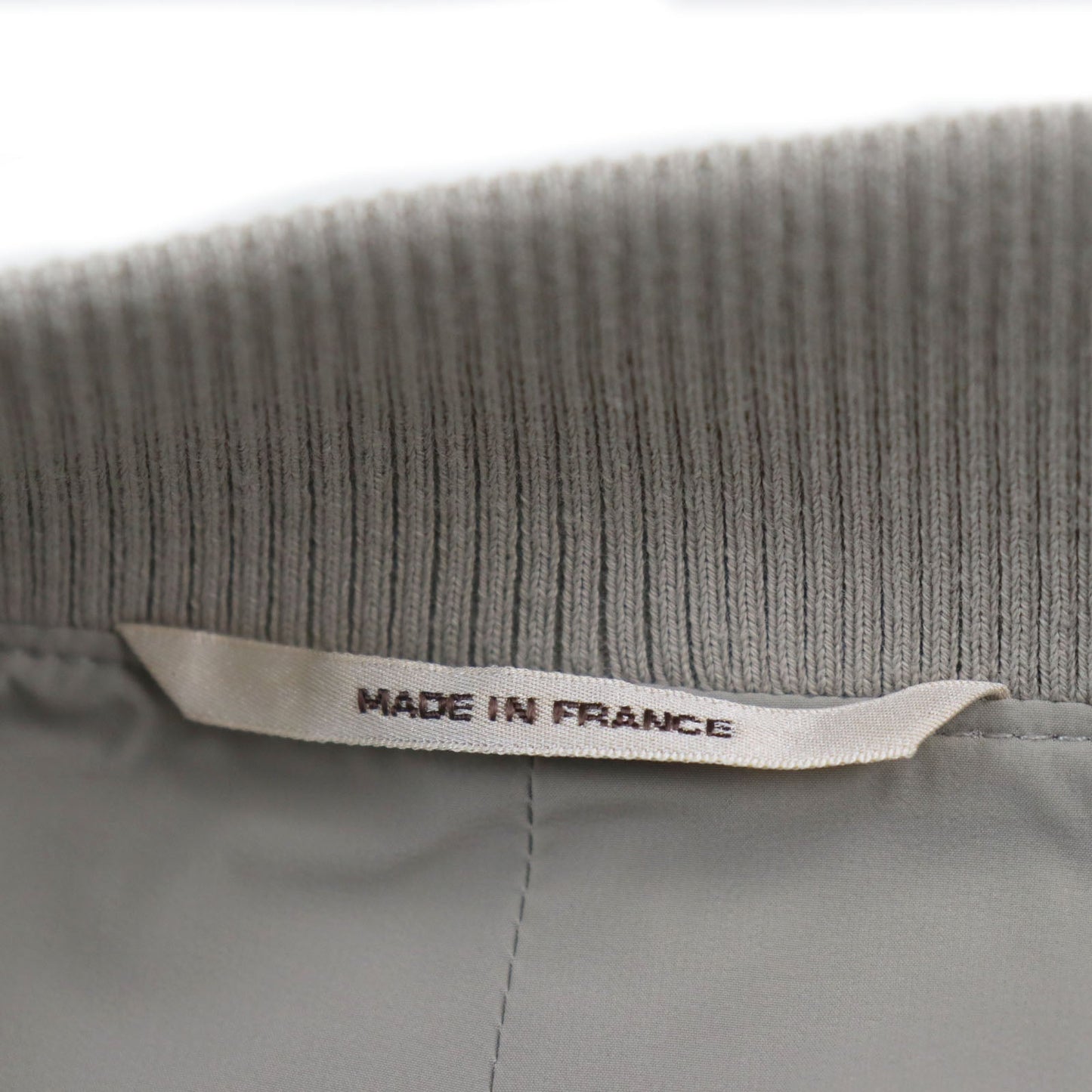 HERMES Jacket Main: 80% nylon, Main: 20% polyurethane, Part: Lamb leather, Part: 81% cotton, 16% nylon, 3% polyurethane gray mens 50 Used