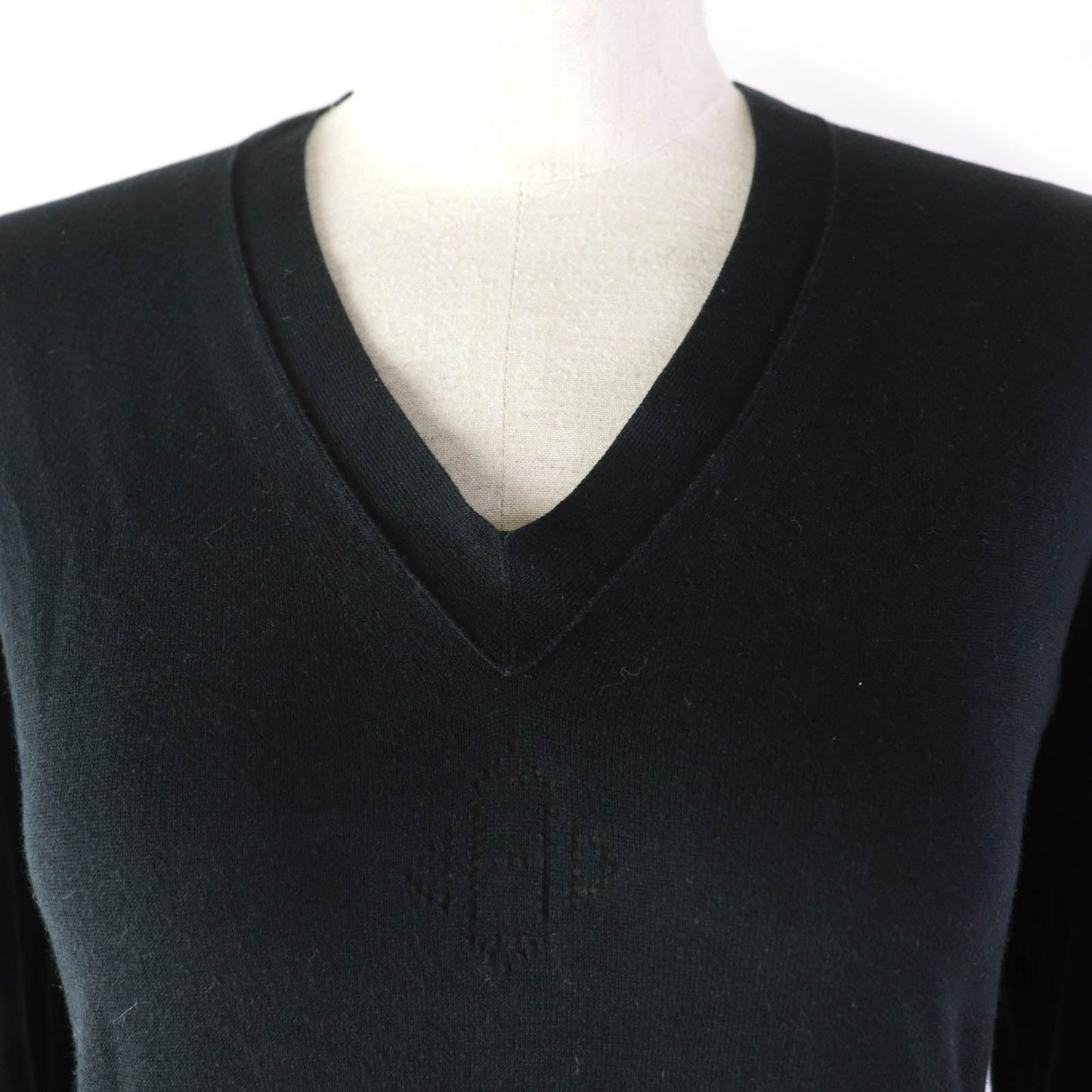 HERMES knit cotton black 34