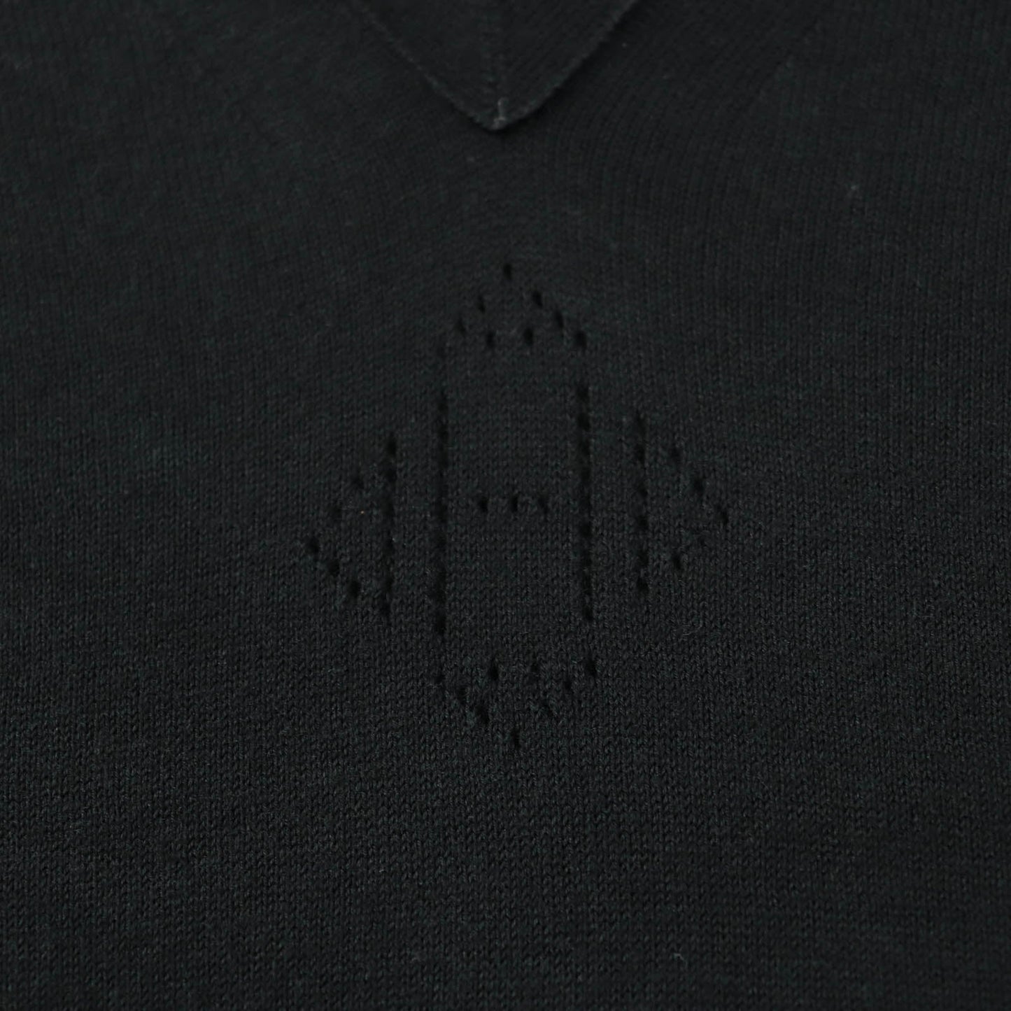 HERMES knit cotton black 34