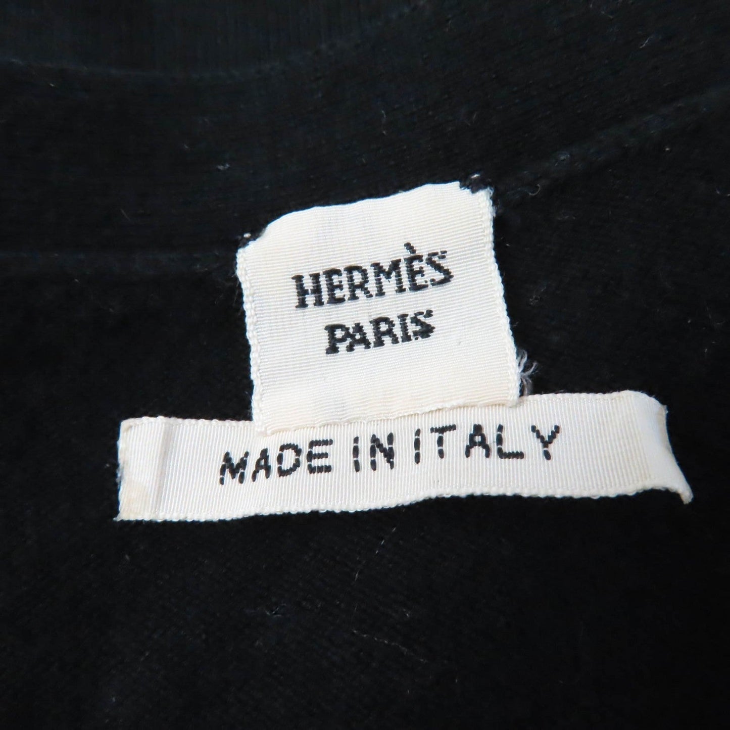 HERMES knit cotton black 34