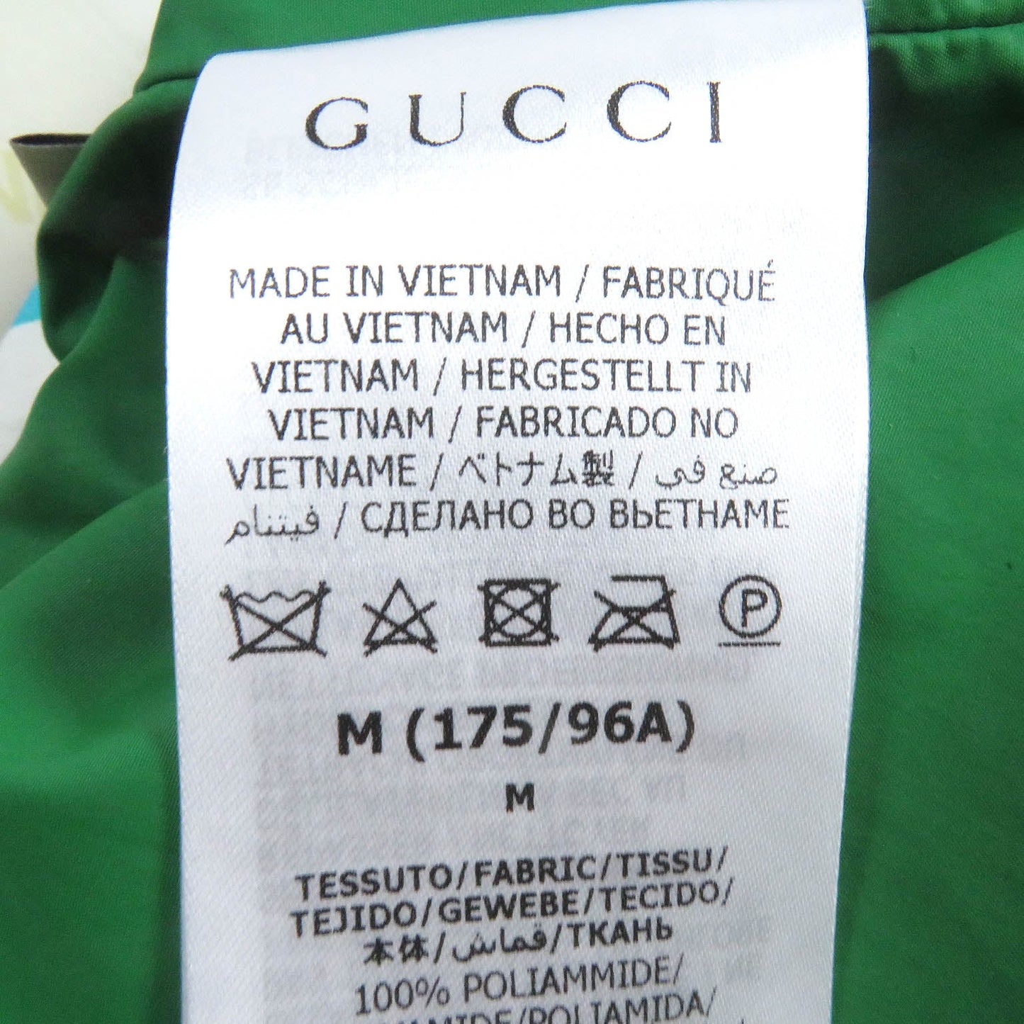 GUCCI Mountain Hoodie 671467 Main: 100% nylon, some parts: 100% polyester Ivory mens M Used