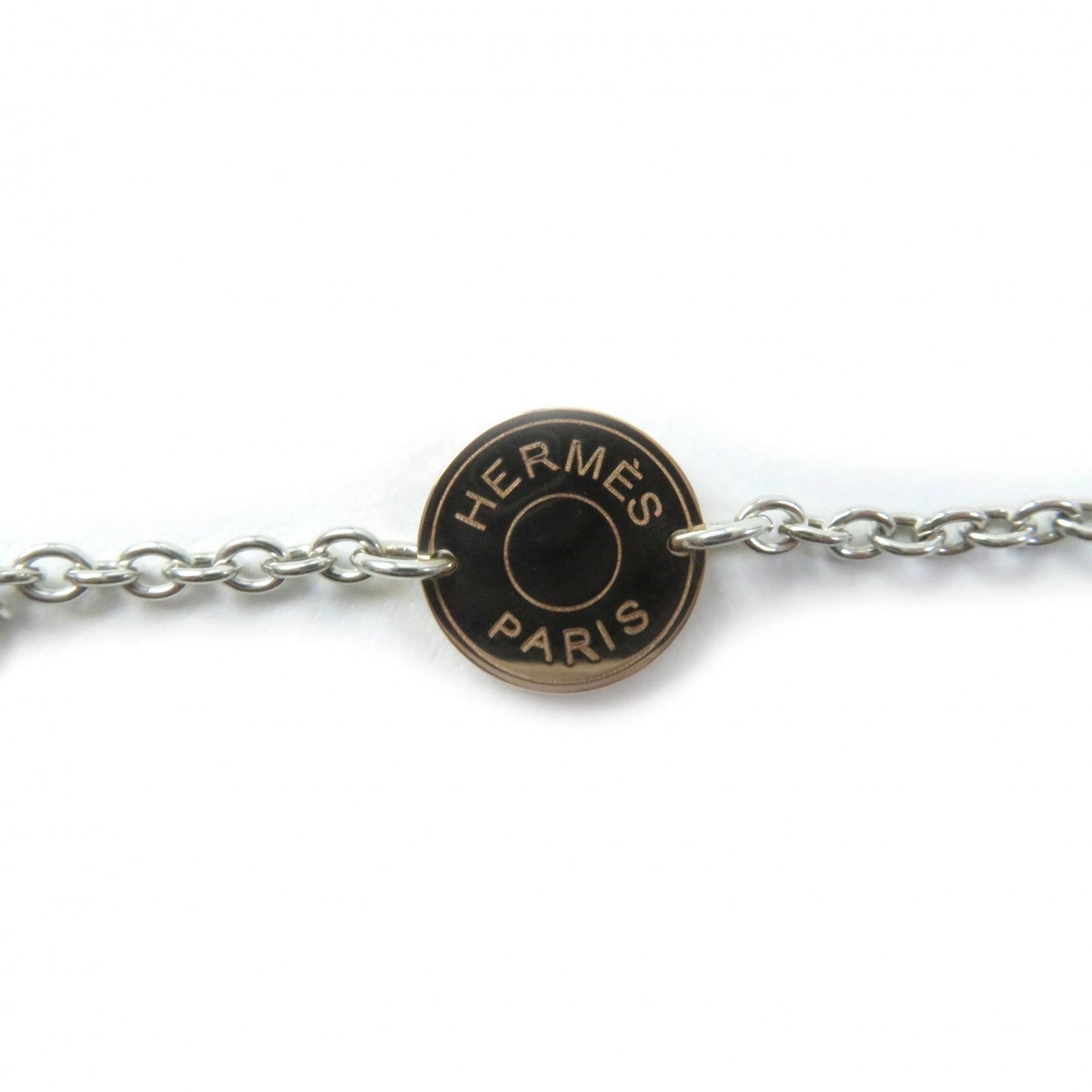 HERMES Necklace SV925 Silver gold
