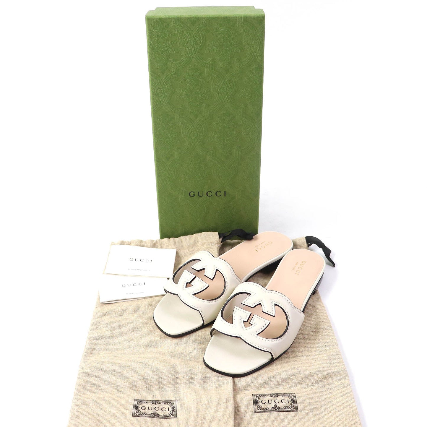 GUCCI Mule 694451 leather Ivory 36