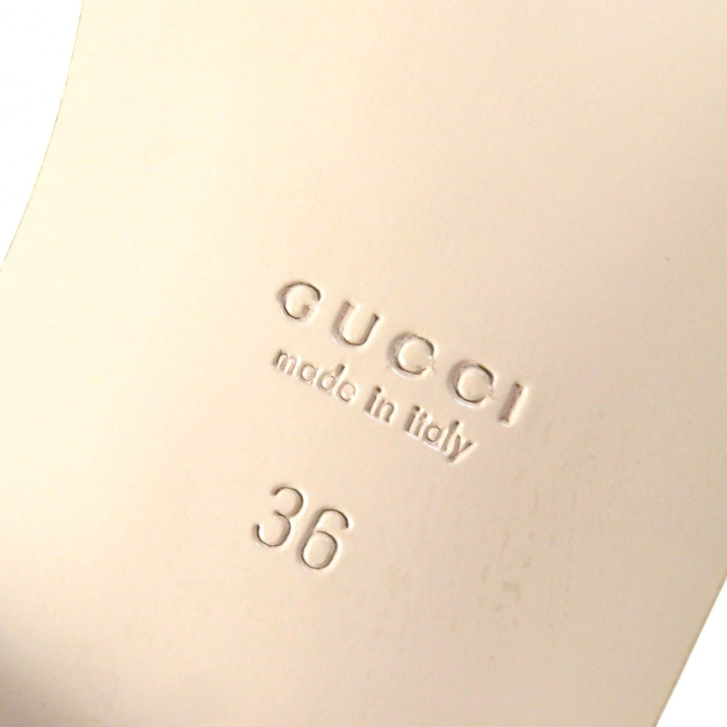 GUCCI Mule 694451 leather Ivory 36