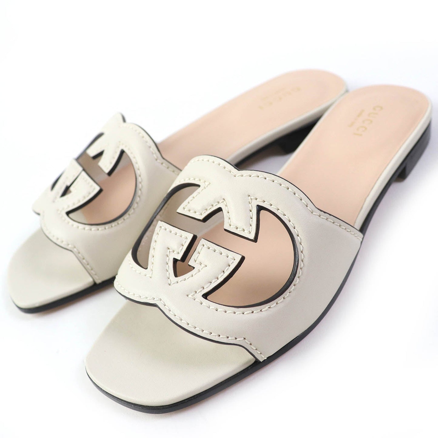 GUCCI Mule 694451 leather Ivory 36