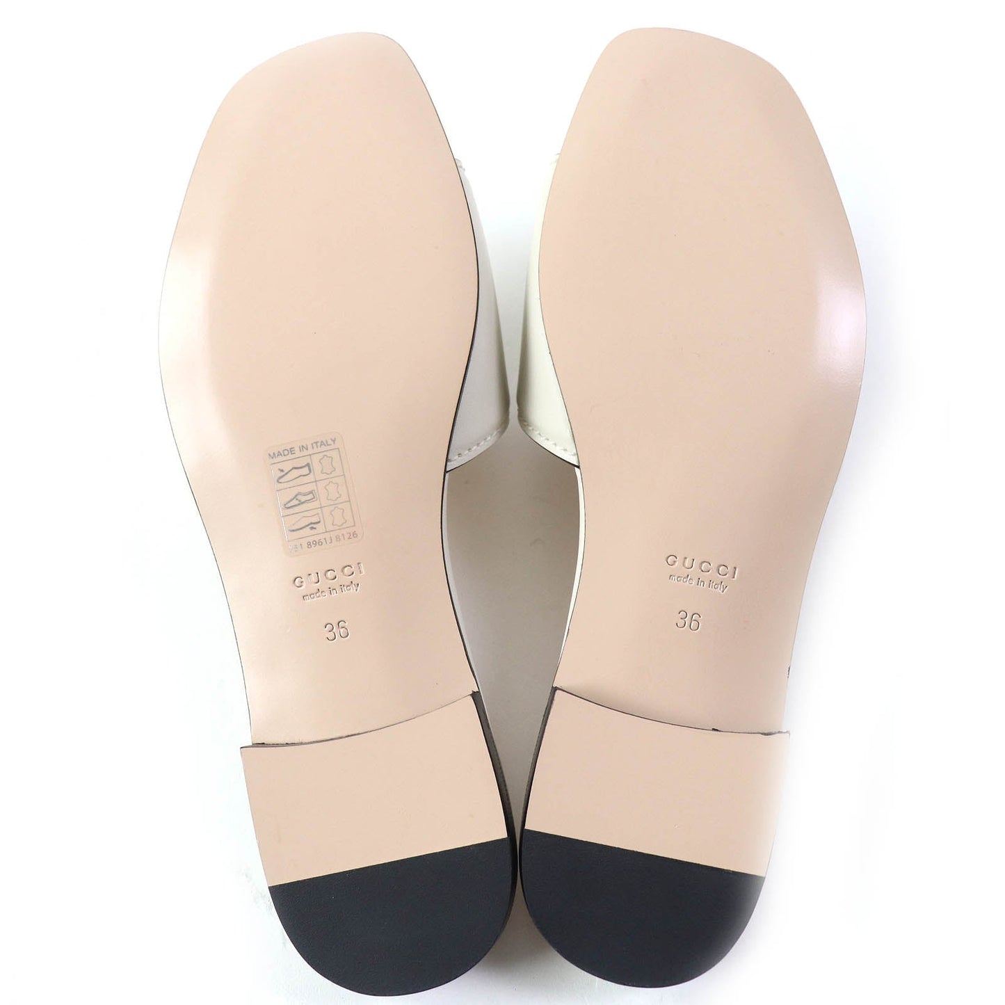 GUCCI Mule 694451 leather Ivory 36