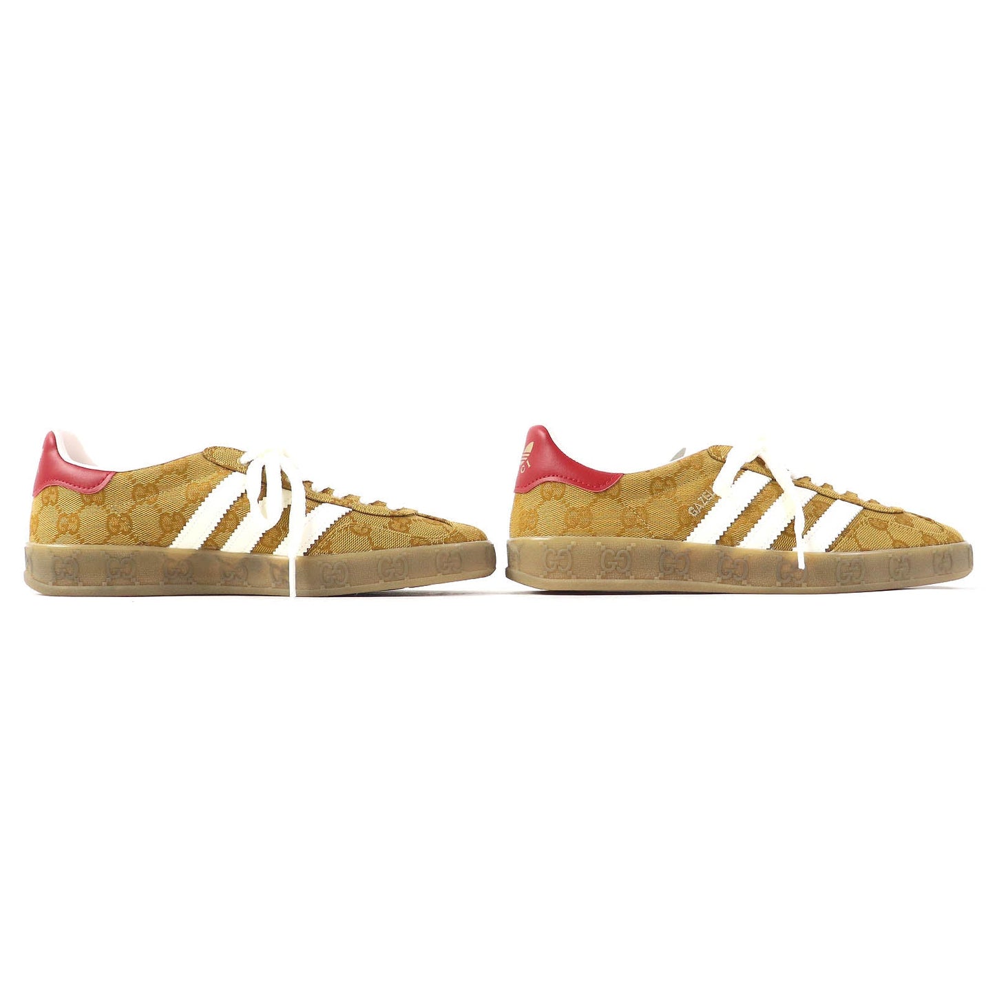 GUCCI Low cut sneakers 707868 HQ7086 GG canvas Beige brown Gazelle