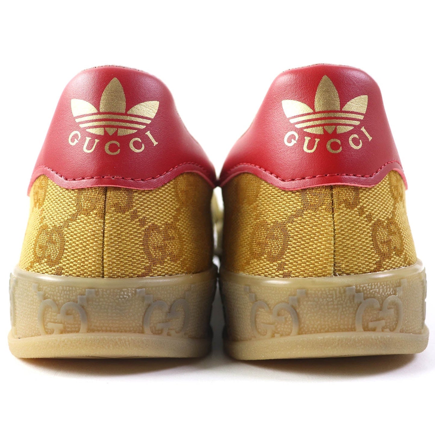 GUCCI Low cut sneakers 707868 HQ7086 GG canvas Beige brown Gazelle