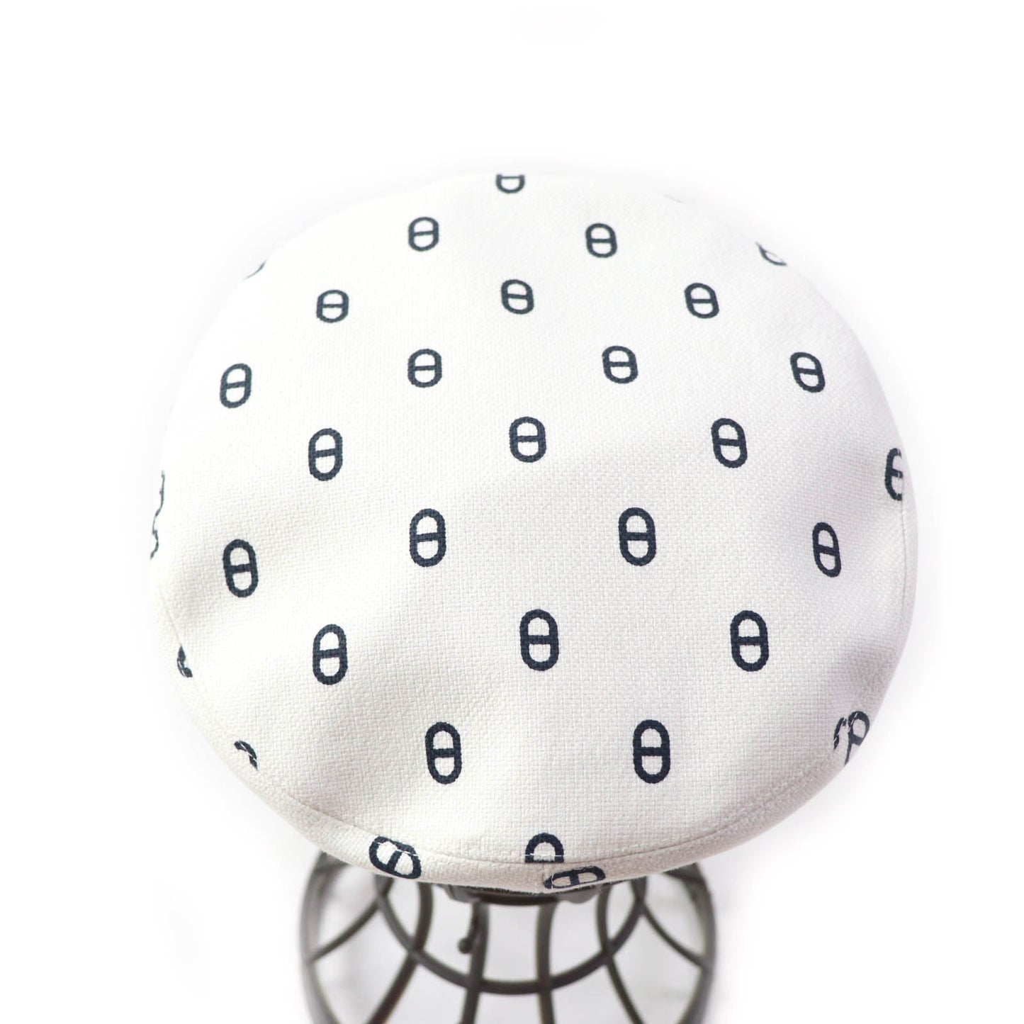 HERMES Casquette cotton White navy Vauban 56