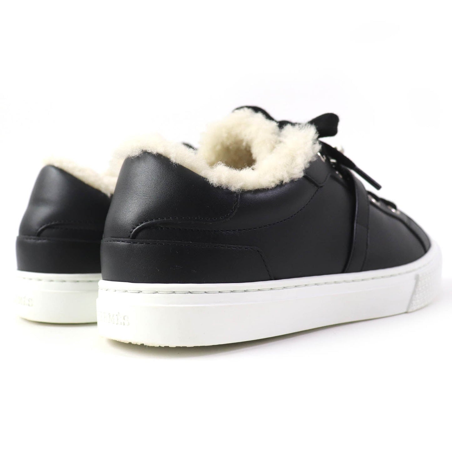 HERMES sneakers Sheepskin black Day 35.5