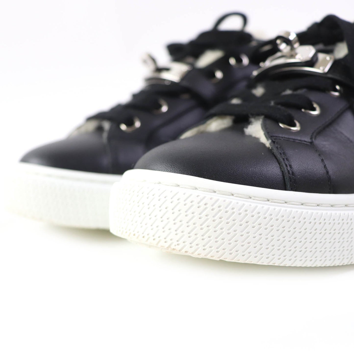 HERMES sneakers Sheepskin black Day 35.5