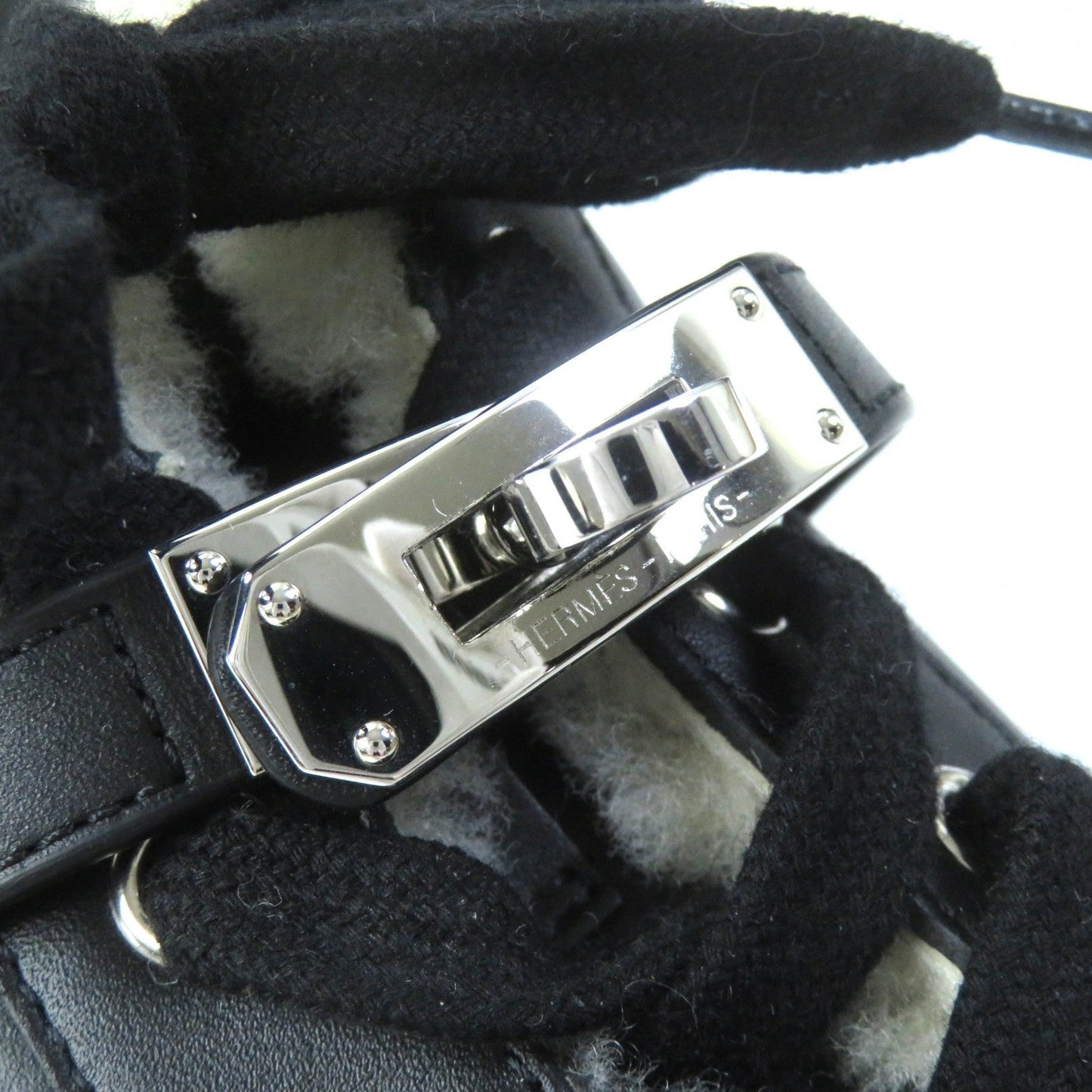 HERMES sneakers Sheepskin black Day 35.5
