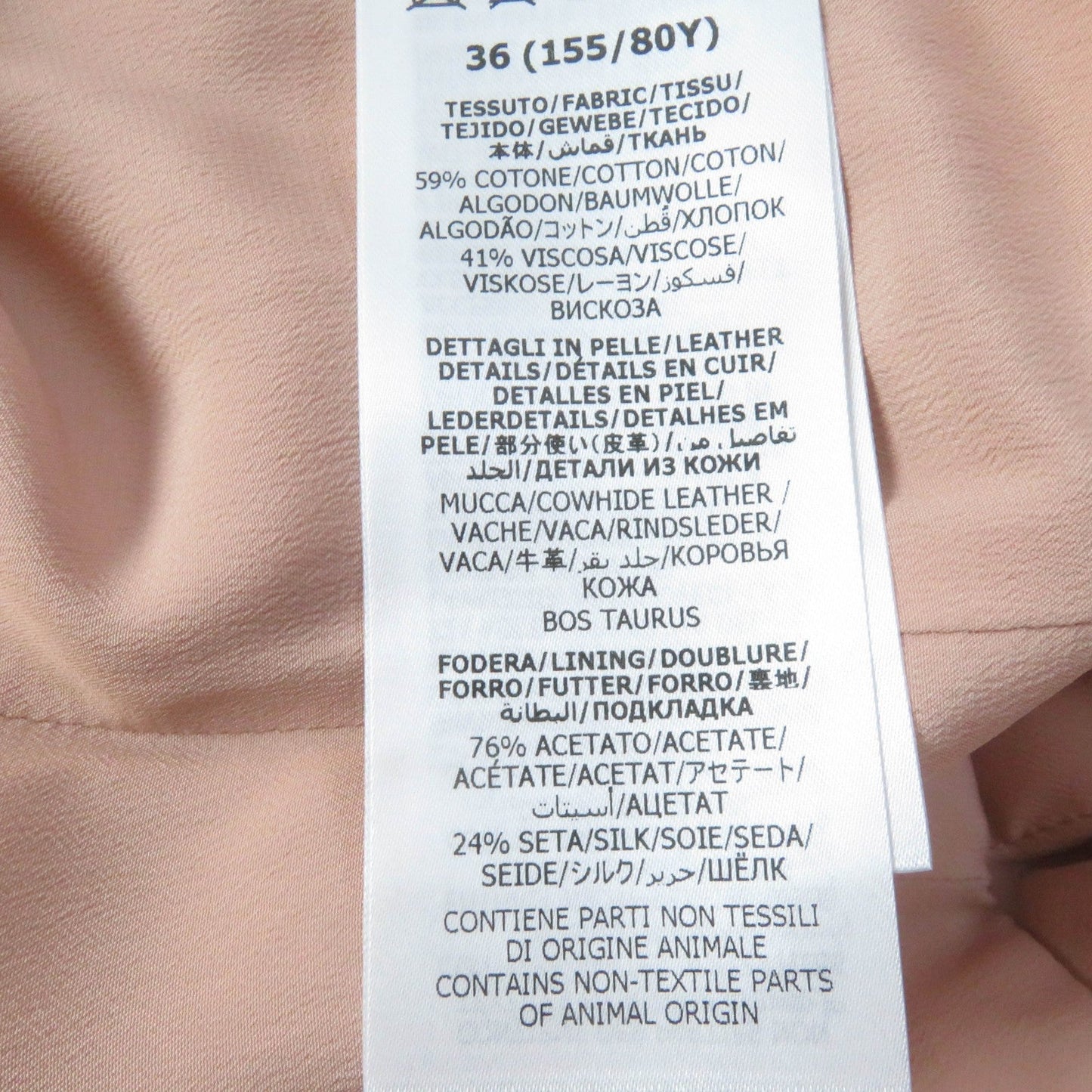 GUCCI Tsunagi 691496 cotton pink 36