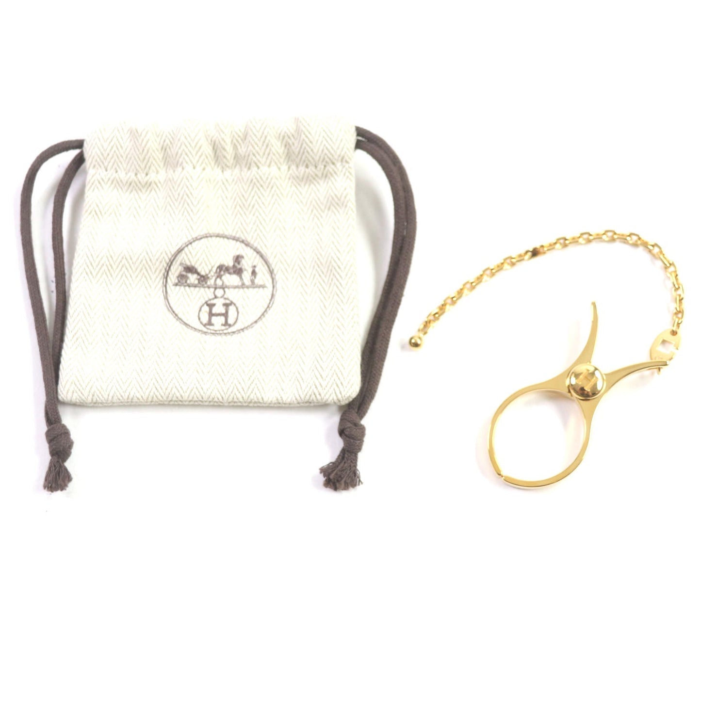 HERMES Other accessories Gold Plated gold Filou
