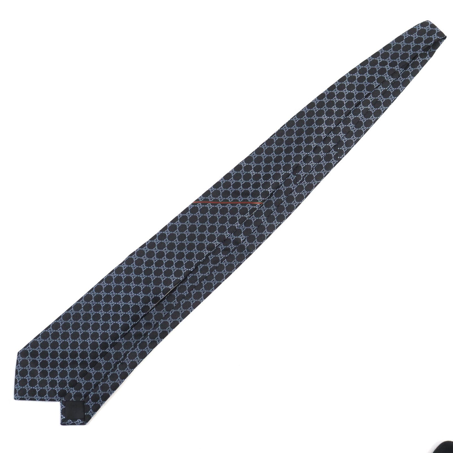 GUCCI tie 456522 silk Black blue
