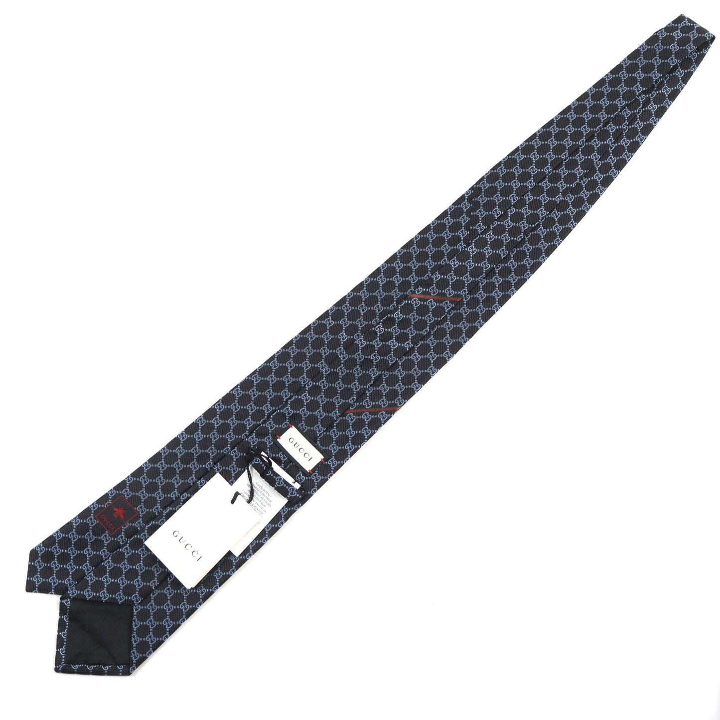 GUCCI tie 456522 silk Black blue