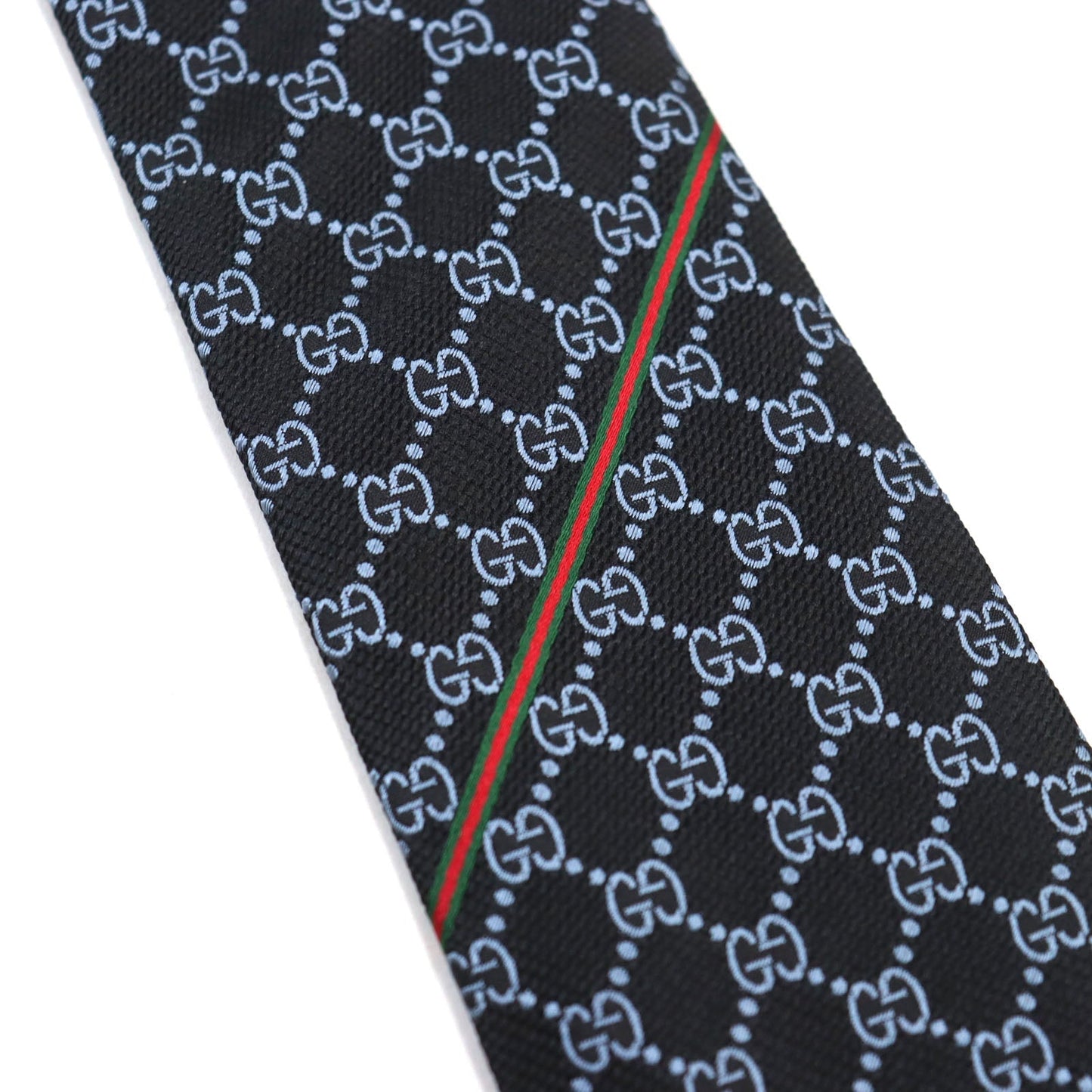 GUCCI tie 456522 silk Black blue