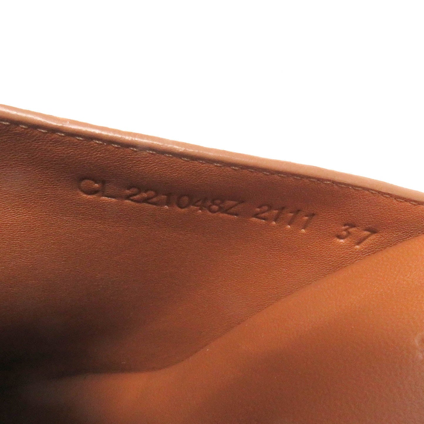 HERMES Sandals leather Brown Earth 37